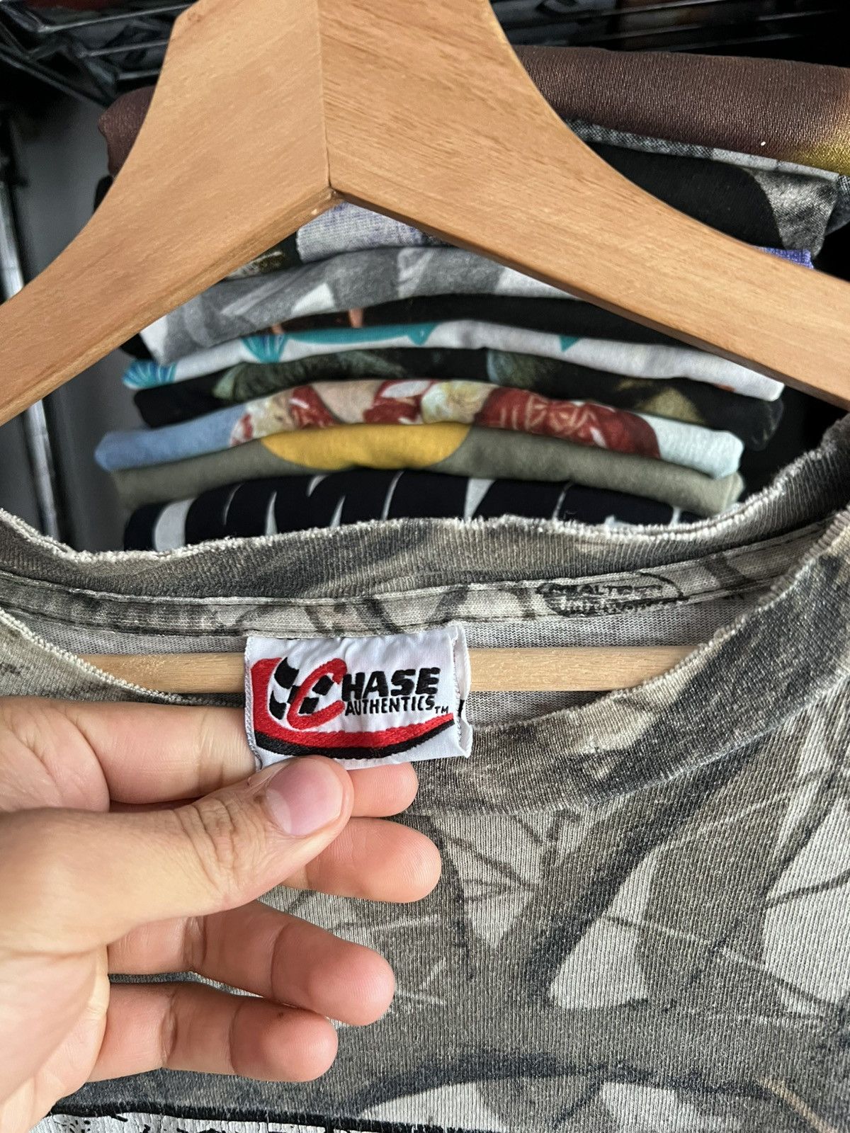 Chase Authentics 90s Back Straps Realtree Taste Great Camo Nascar Hunting Tee Size US XL / EU 56 / 4 - 4 Thumbnail