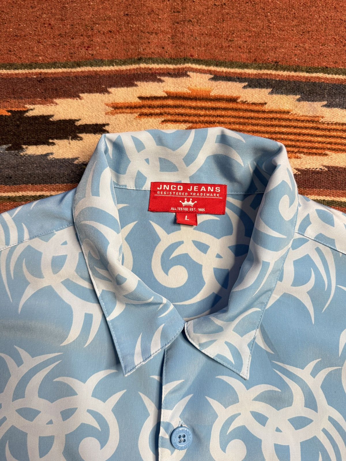 JNCO × Vintage Y2K JNCO Dragon Button Up Shirt Size US L / EU 52-54 / 3 - 7 Thumbnail