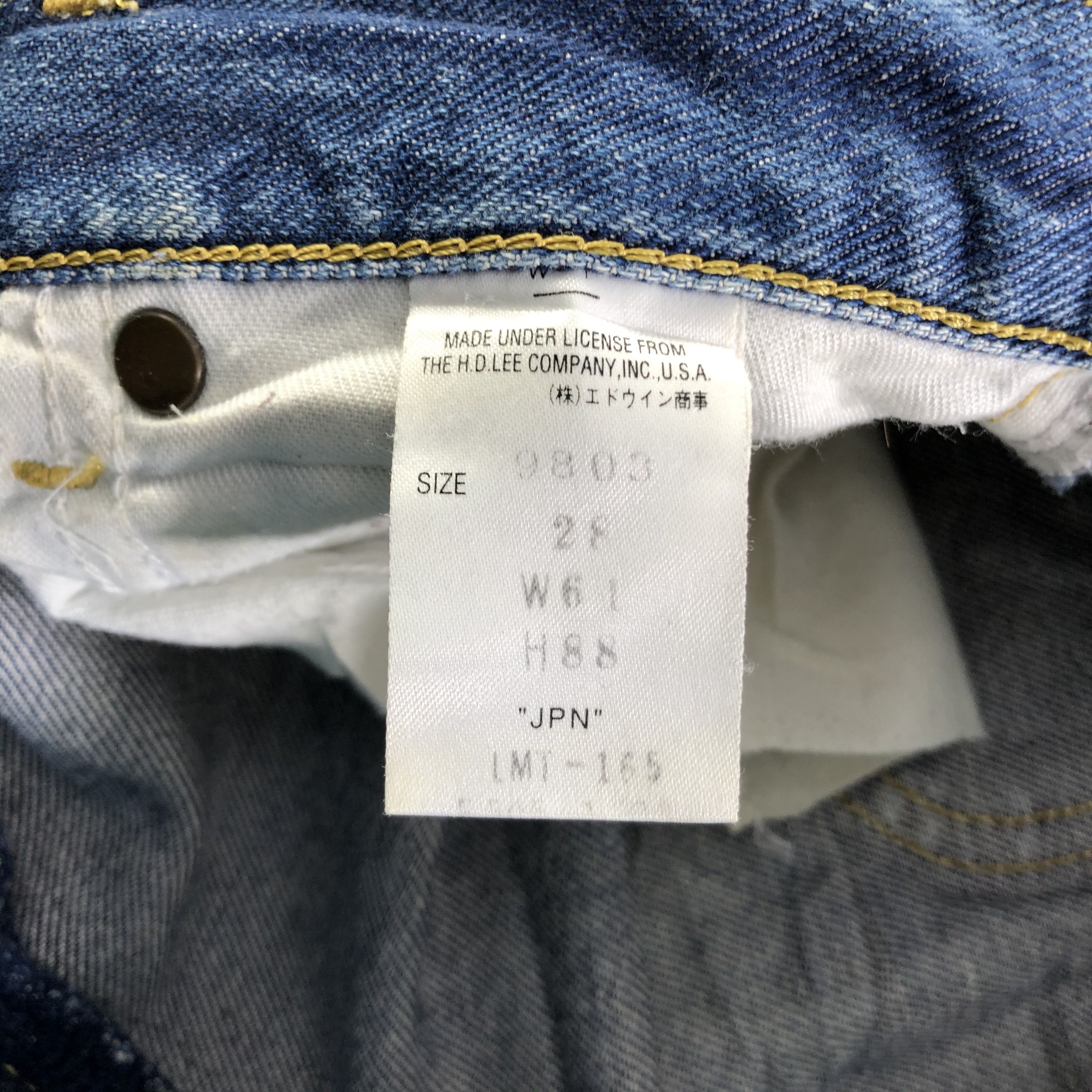Lee Vintage Blue Wash Lee Jeans-J3913 Size US 26 / EU 42 - 9 Thumbnail
