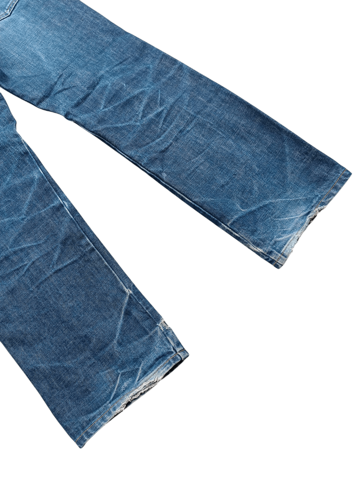 Vintage × Yohji Yamamoto Vintage INED Homme Distressed Selvedge Jeans Size US 29 - 19 Thumbnail