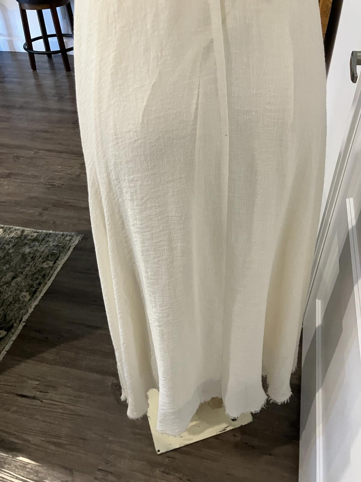 Unknown London Bohemian Style White Lace Maxi Dress with Embroidered Detail Size XS / US 0-2 / IT 36-38 - 9 Thumbnail