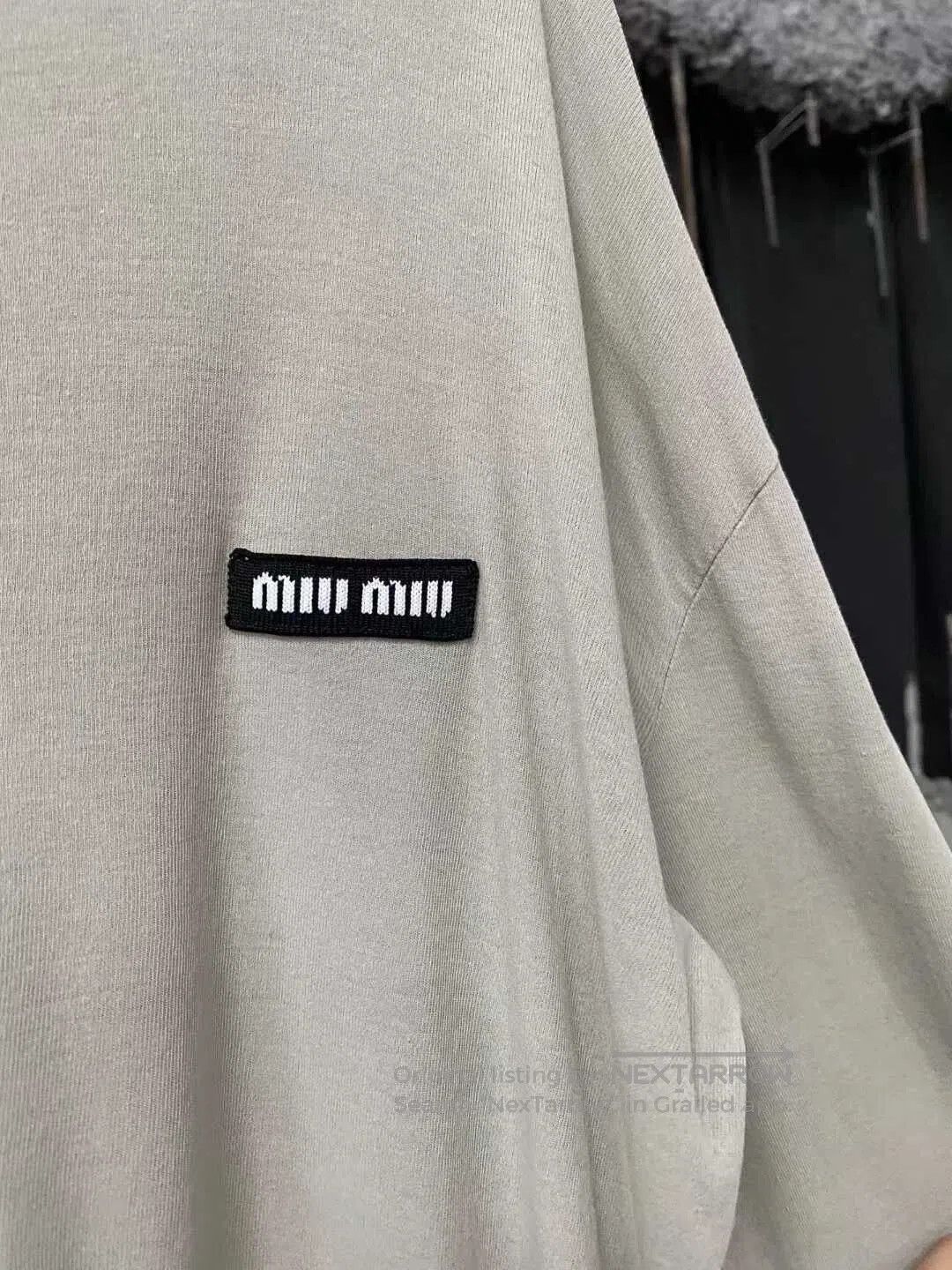 Miu Miu miu miu logo long sleeve top. Size XS / US 0-2 / IT 36-38 - 5 Thumbnail