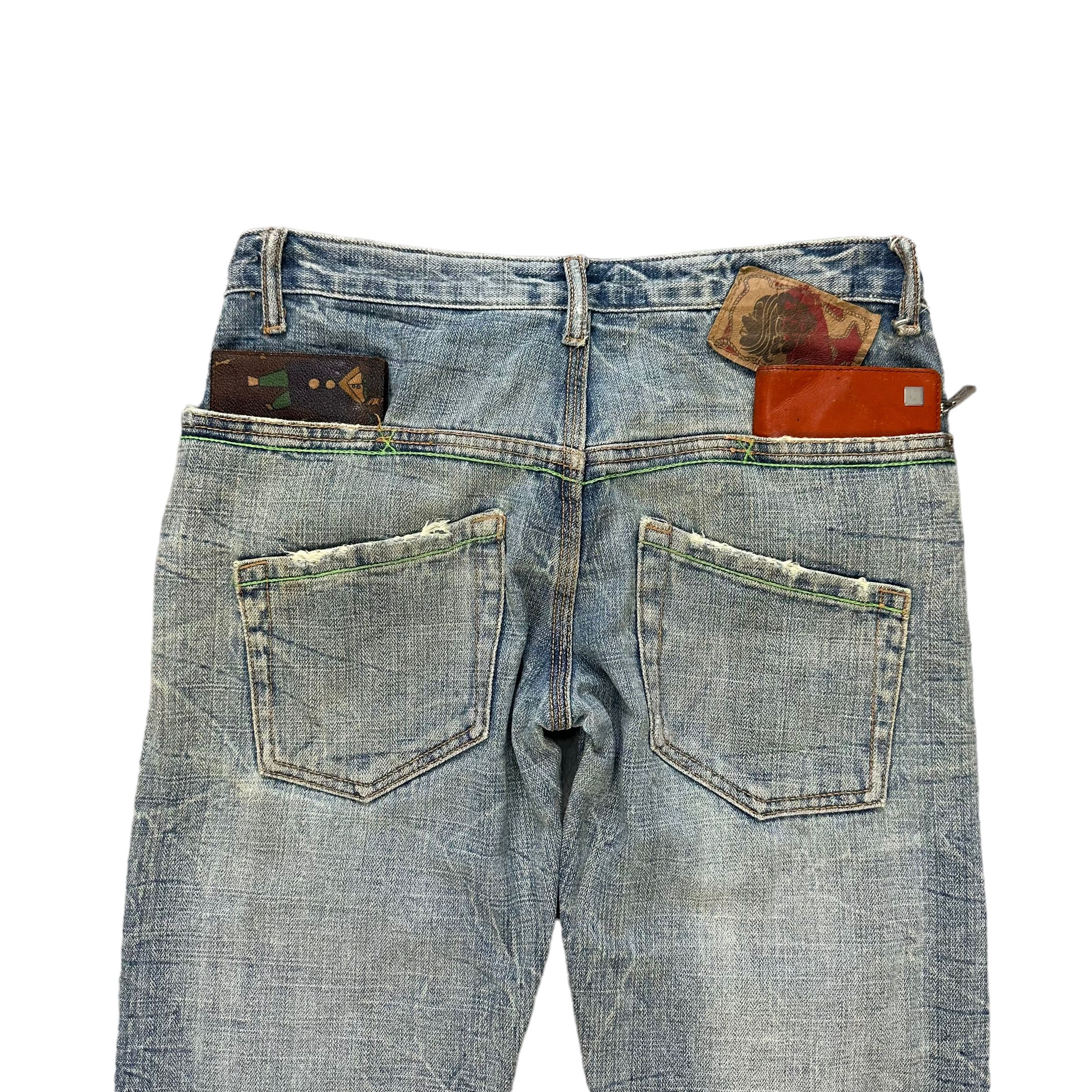 Japanese Brand CHOUETTE NICE DESIGN 7 POCKET JEANS #7790-176 Size 30" / US 8 / IT 44 - 13 Thumbnail
