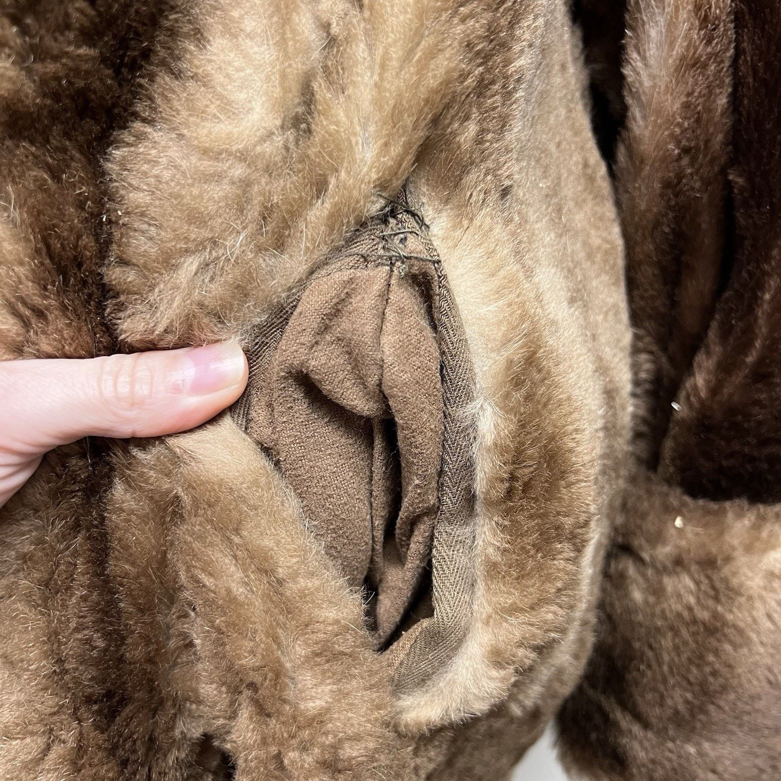 Other 50s Gittelmans Sons Beaver Fur Coat Brown Size M / US 6-8 / IT 42-44 - 10 Thumbnail