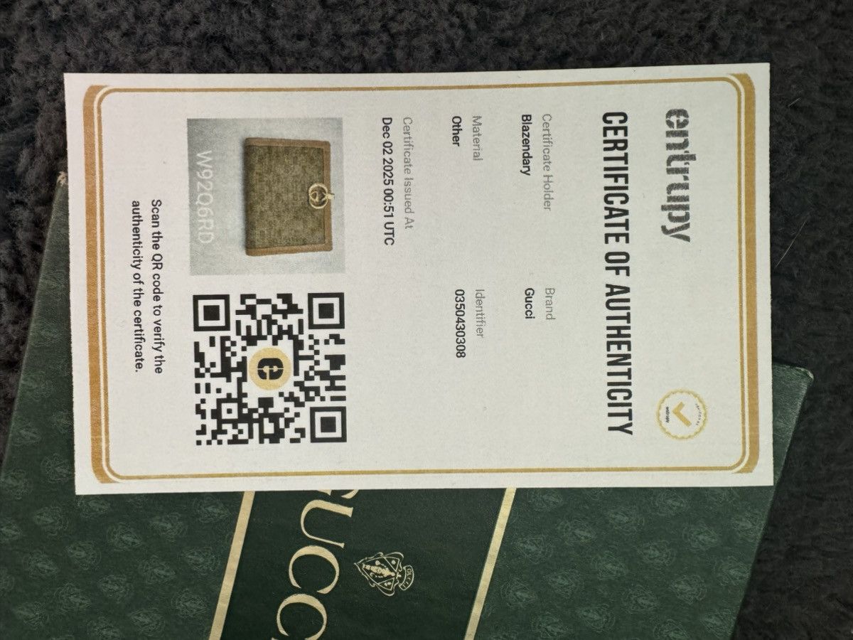 Gucci Gucci Micro GG Supreme interlocking clasp bifold wallet Size ONE SIZE - 7 Thumbnail