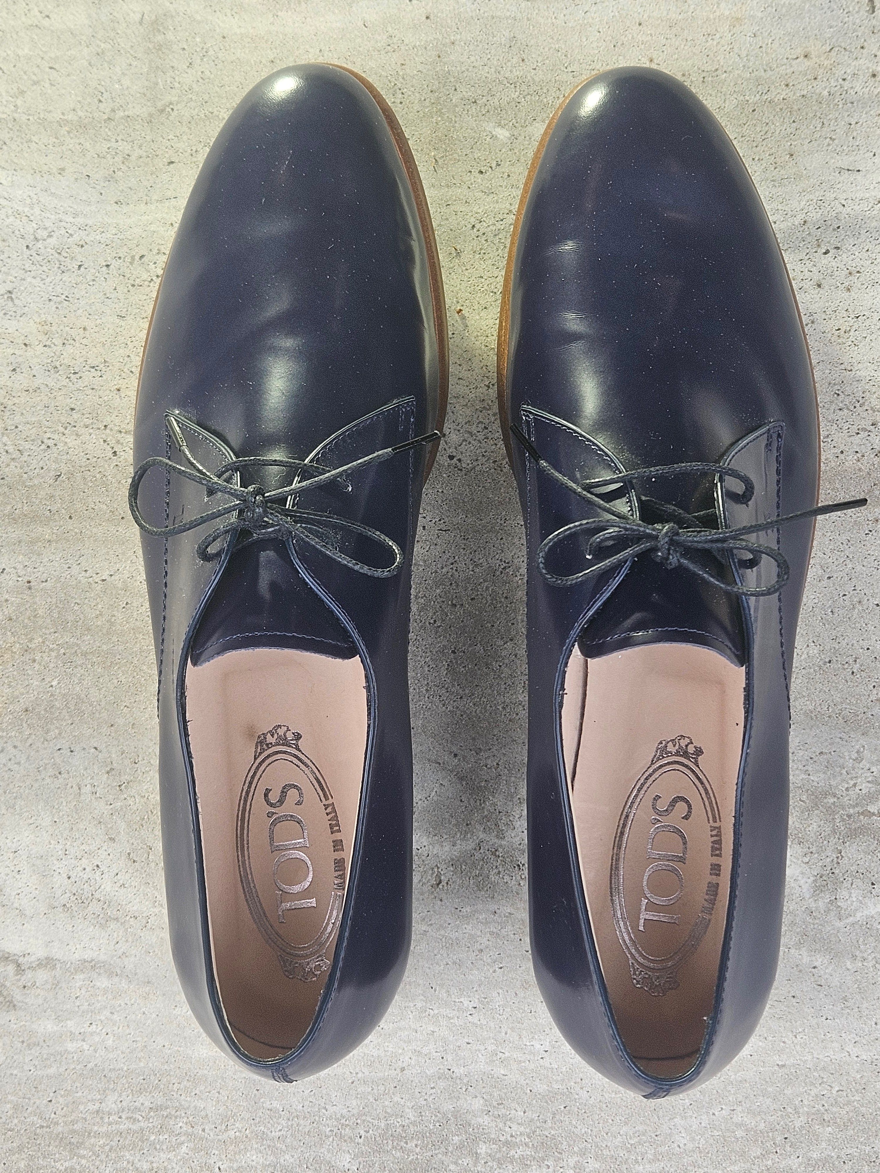 Tod's Tod’s Leather Derby Shoes White Sole Made In Italy Size 42 Size US 11 / IT 41 - 4 Thumbnail