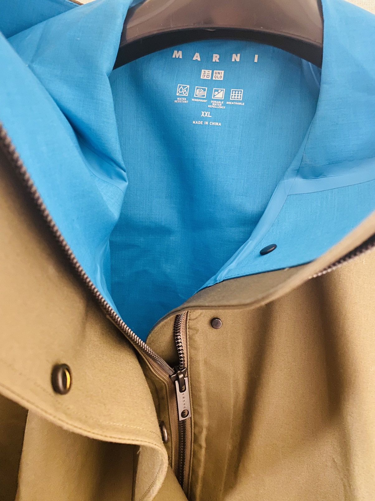 Marni × Uniqlo UNIQLO × MARNI/ Block Tech Half Coat/Olive Size US XXL / EU 58 / 5 - 7 Thumbnail