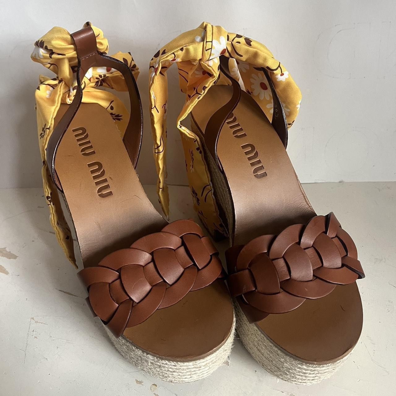Miu Miu Miu Miu leather platform sandals Size US 6.5 / IT 36.5 - 4 Thumbnail