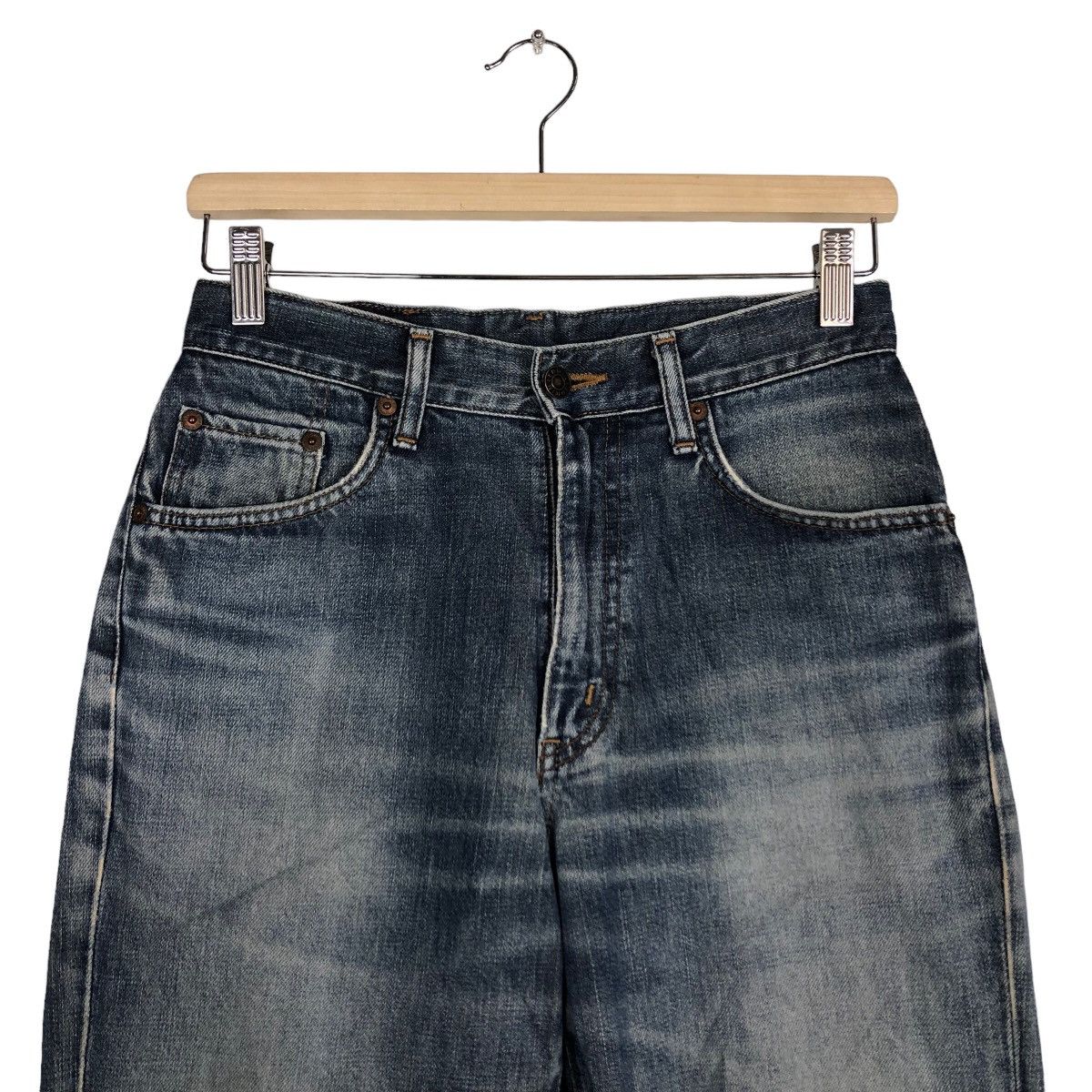Edwin 🔥90’s BINTAGE JEANS 503 EDWIN DISTRESSED PUNK DESIGN Size US 26 / EU 42 - 3 Thumbnail