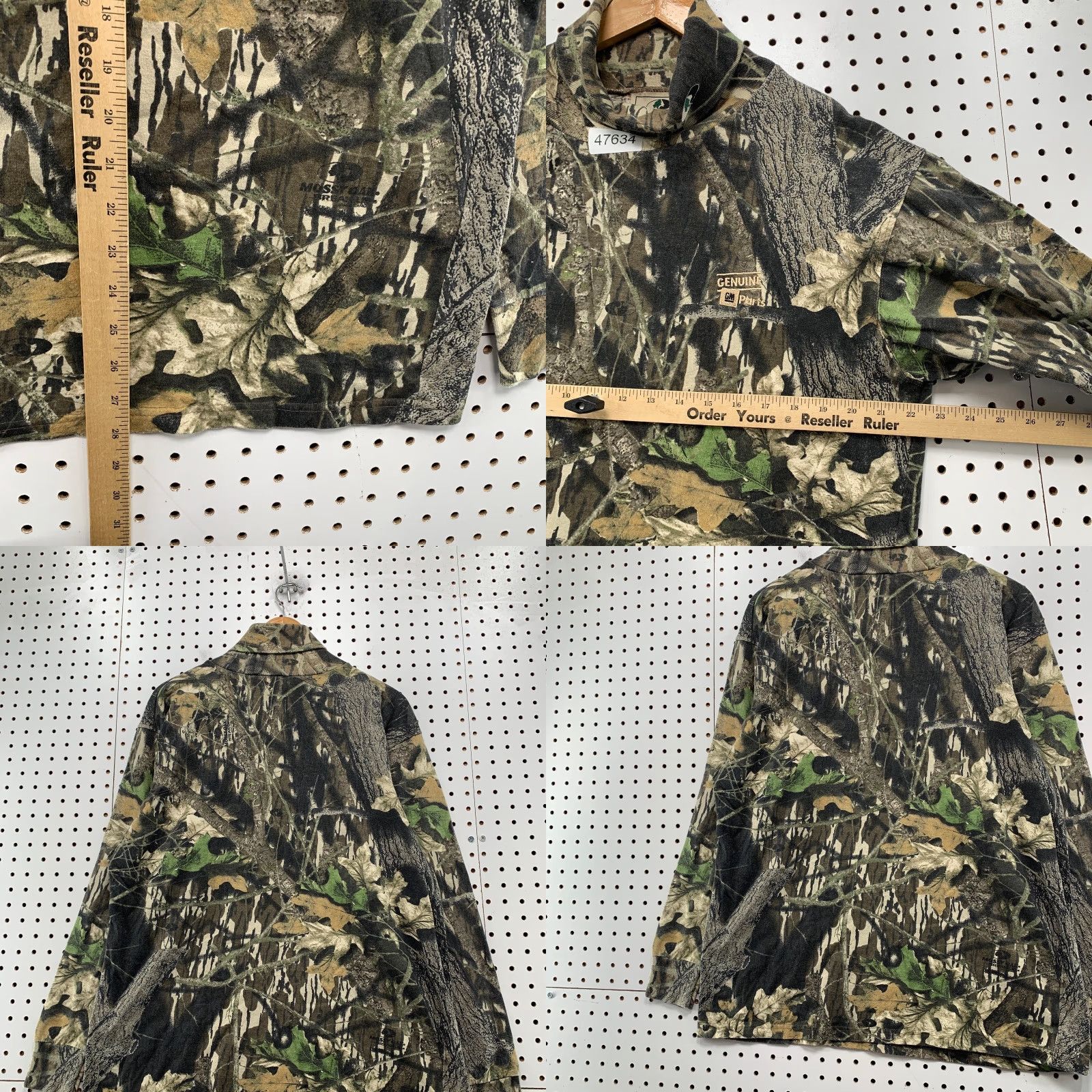 Vintage VINTAGE Mossy Oak Camouflage Shirt Mens XL Camouflage Turtleneck Heavyweight USA Size US XL / EU 56 / 4 - 9 Thumbnail