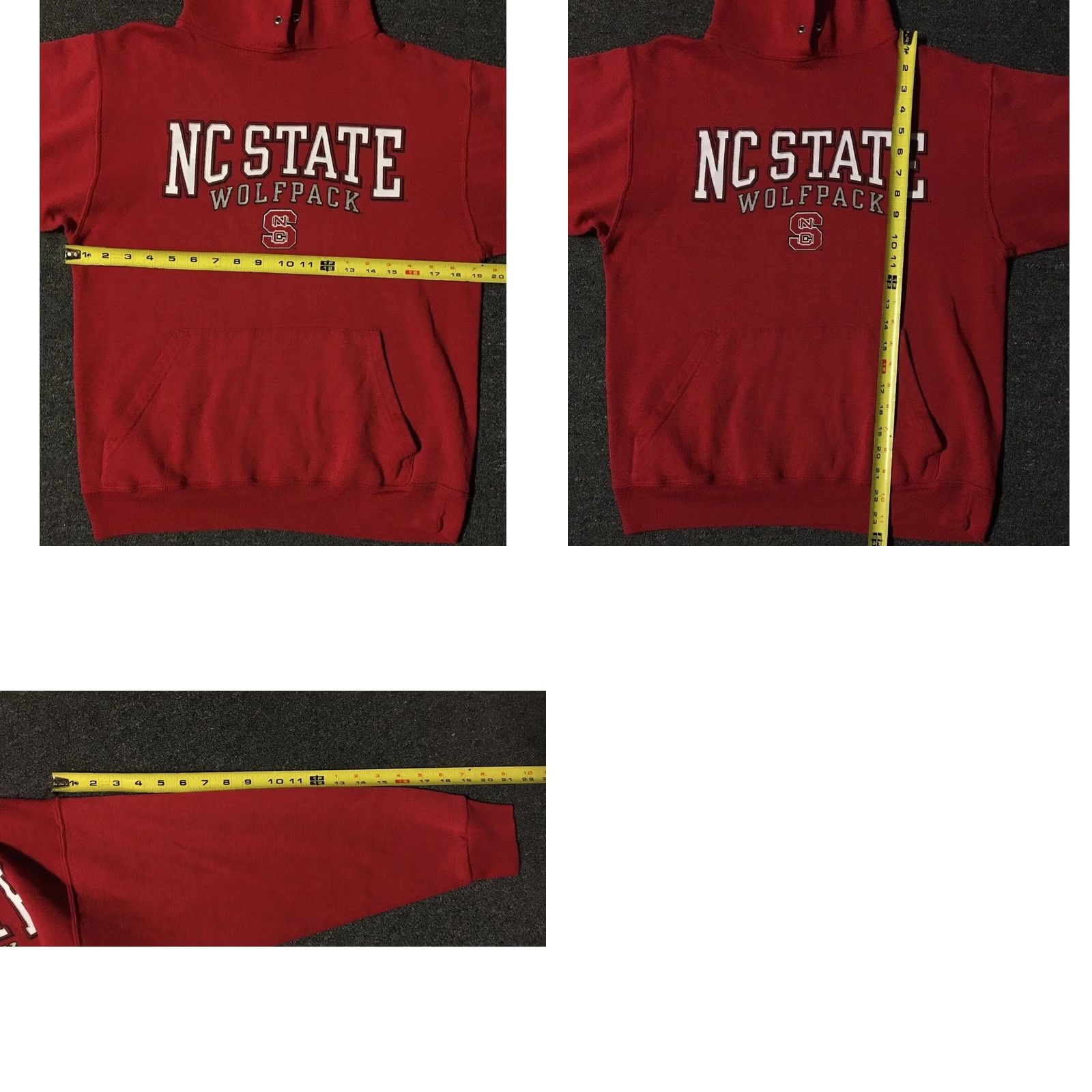 Vintage VINTAGE NC State Wolfpack Hoodie S Mens Red 90s 80s Fashion University USA Football College Spellout Pullover Sweatshirt Size US S / EU 44-46 / 1 - 8 Thumbnail