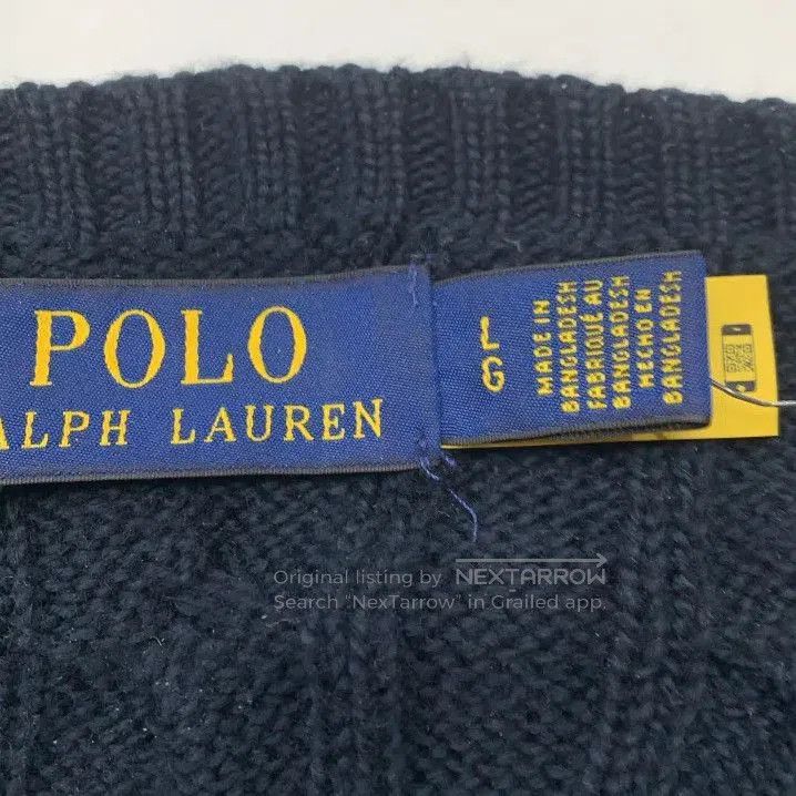 Polo Ralph Lauren Polo Ralph Lauren Men's Cable Knit Crewneck Pullover. Size US L / EU 52-54 / 3 - 2 Thumbnail