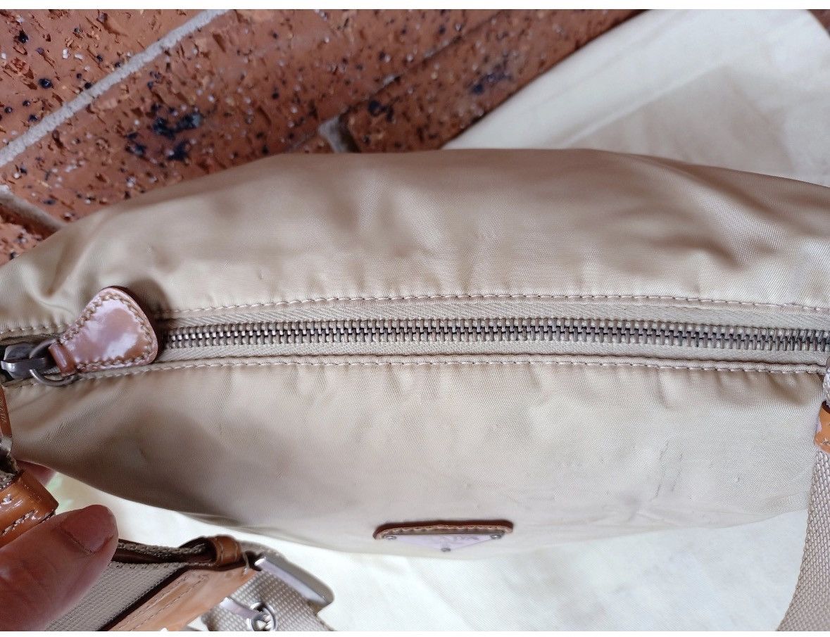 Prada Authenticated ✅ Prada Beige Shoulder Bag 💗 Made in Italy Size ONE SIZE - 10 Thumbnail