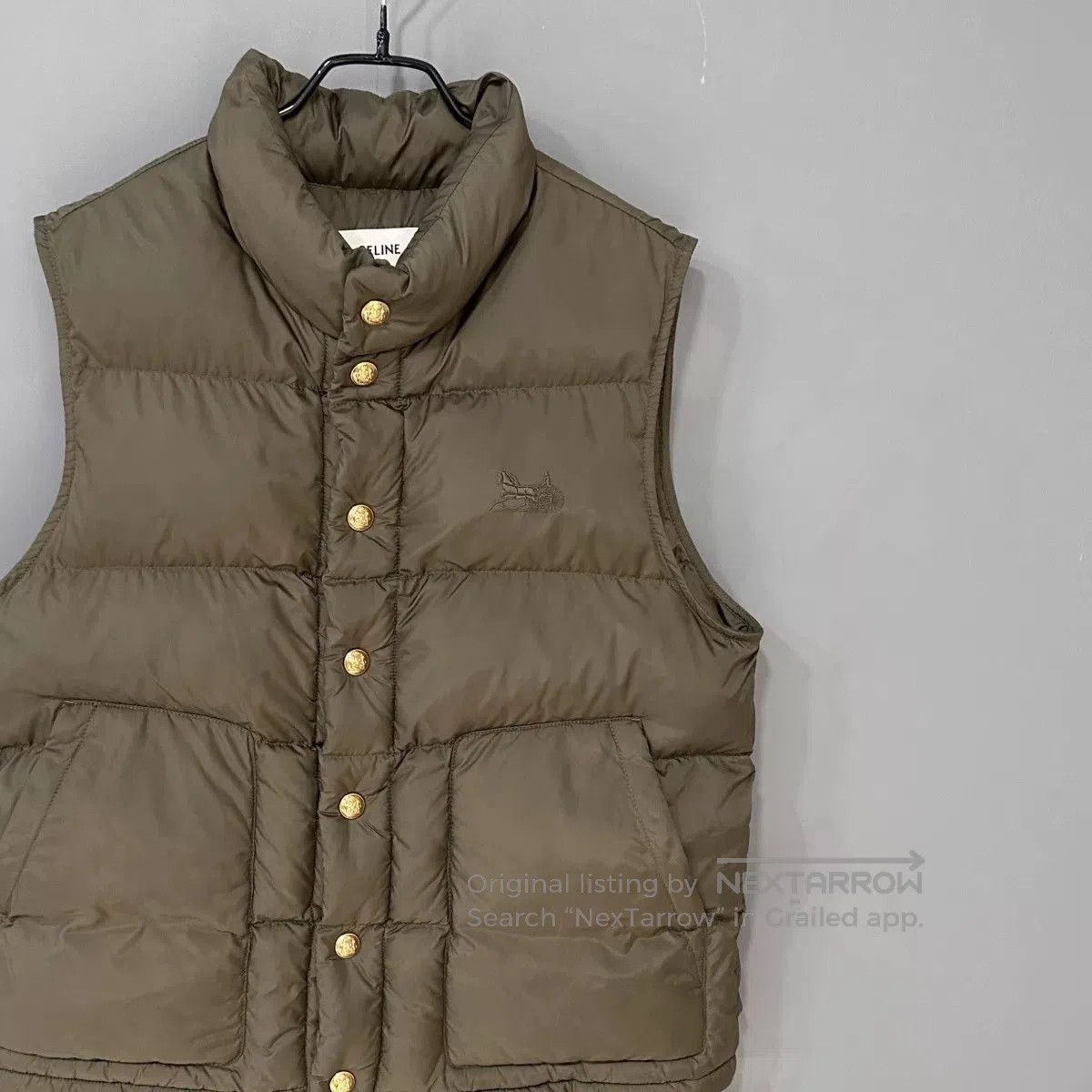 Celine celine padded vest in olive green. Size US M / EU 48-50 / 2 - 2 Thumbnail