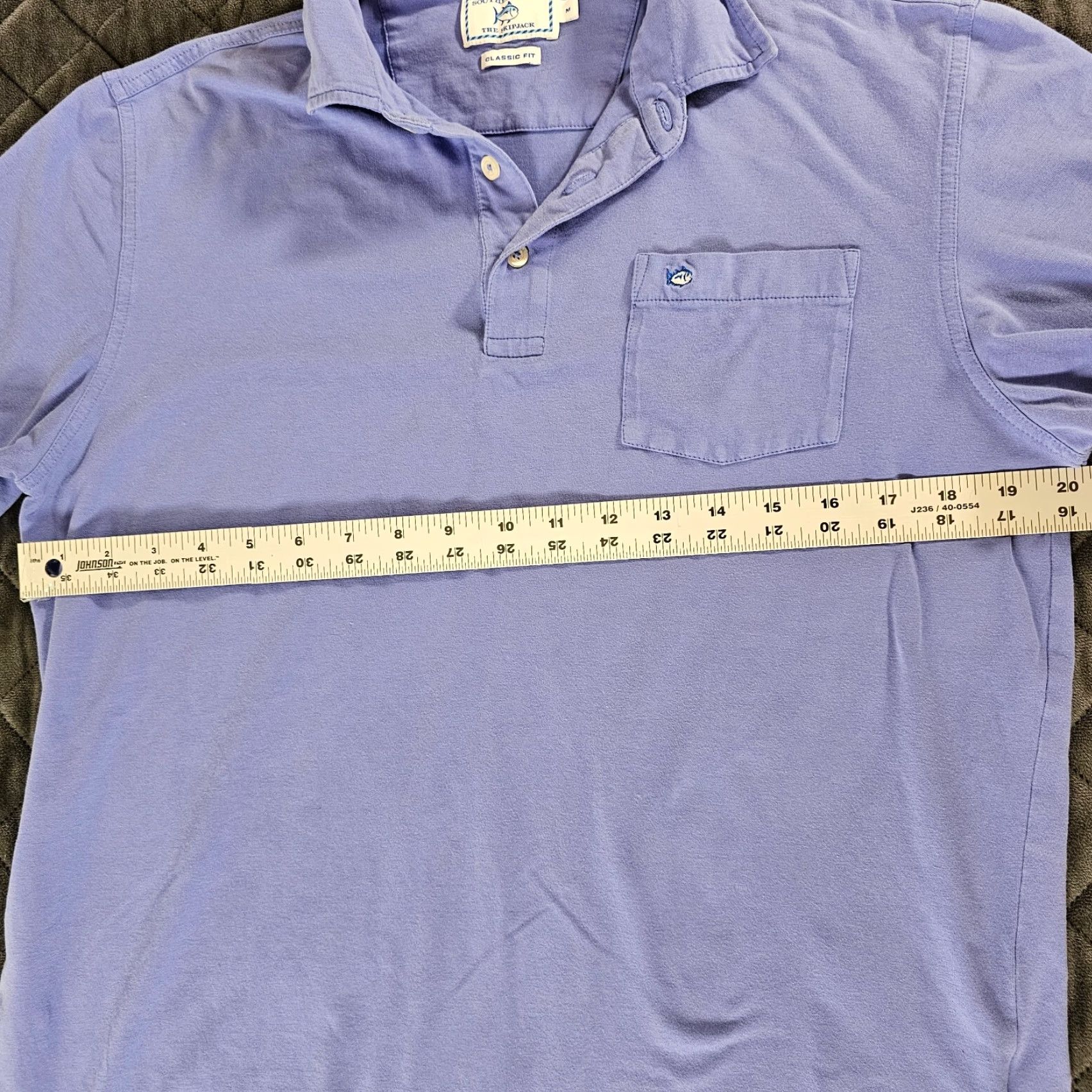 Southern Tide Southern Tide Polo Shirt Men's Medium Purple Performance Stretch The Skipjack Size US M / EU 48-50 / 2 - 5 Thumbnail