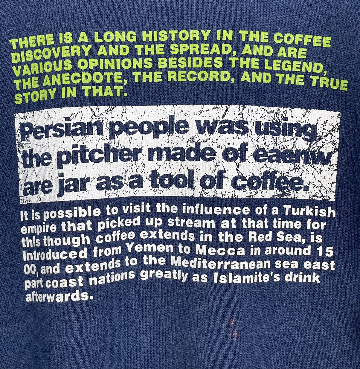 Vintage 90s Hill Crop OG Coffee History Sweatshirt Size US L / EU 52-54 / 3 - 5 Thumbnail