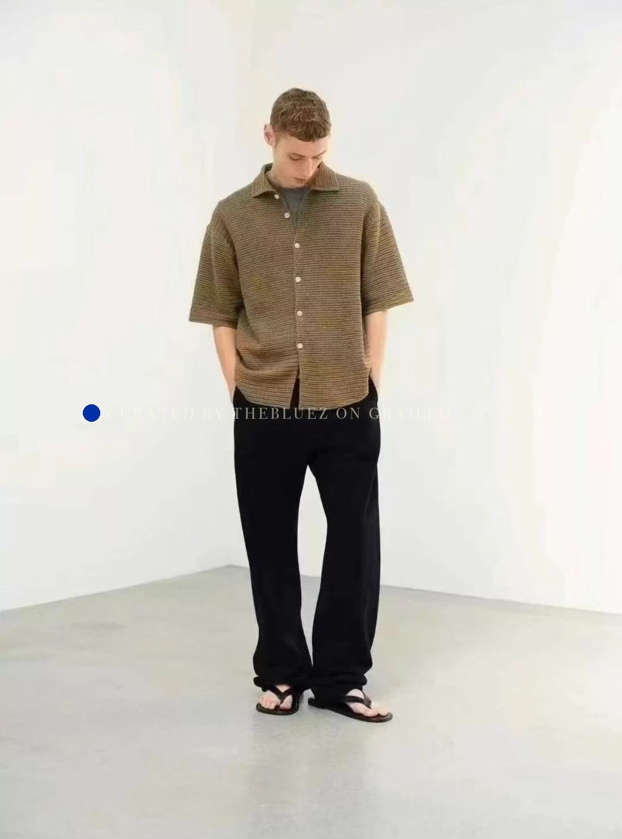 Auralee Soft Black Sweatpants with Straight Fit Size US 36 / EU 52 - 1 Thumbnail