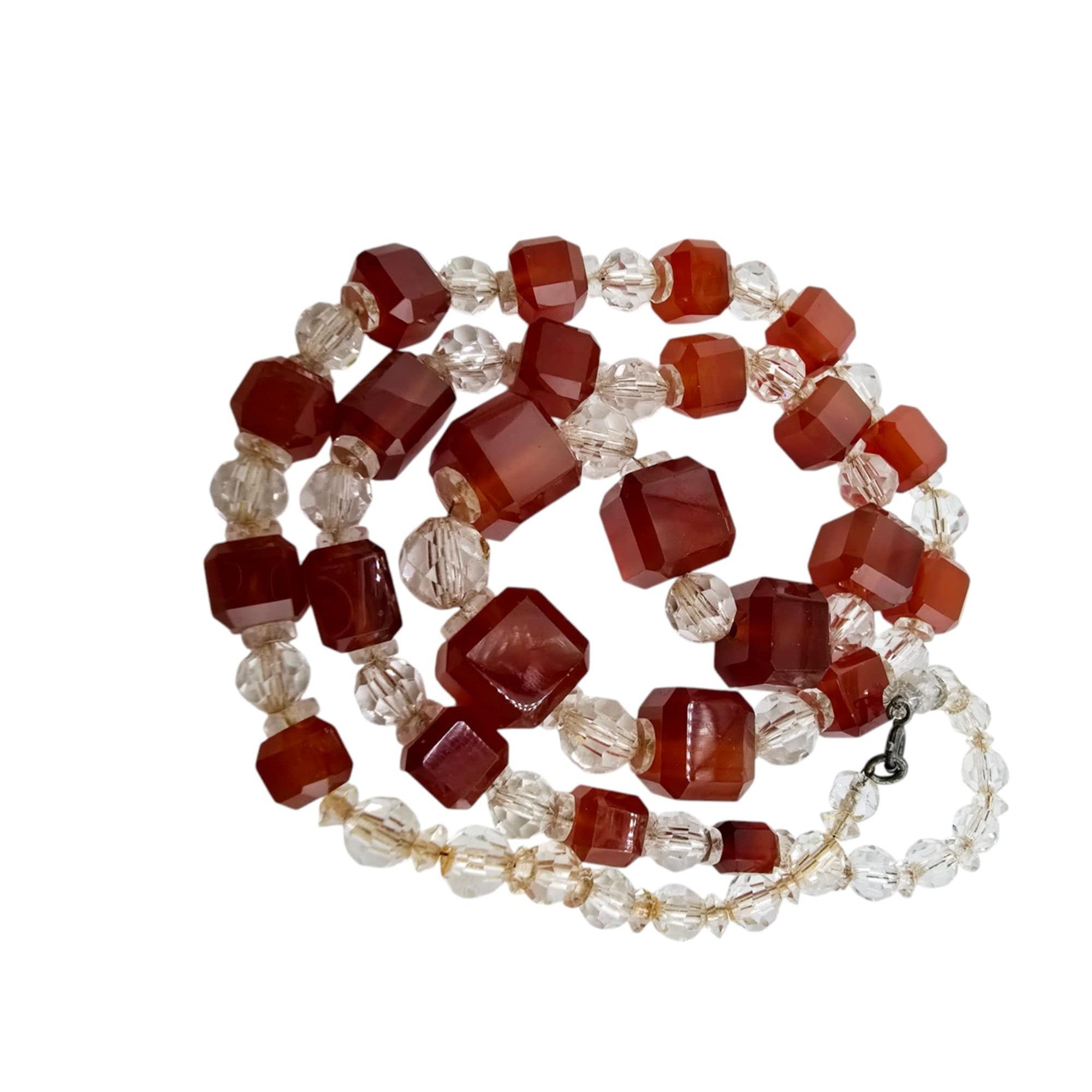 Other Antique Faceted Crystal and Glass Cube Necklace (A7424) Size ONE SIZE - 2 Thumbnail