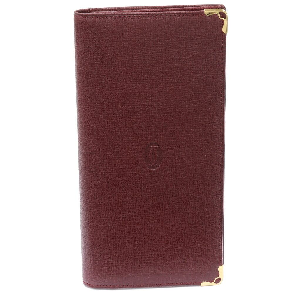 Cartier Cartier Cartier Must Line Calfskin Zipper Long Wallet L3000168 Leather Long Wallet L3000168 DUTY FREE for USA Size ONE SIZE - 1 Thumbnail