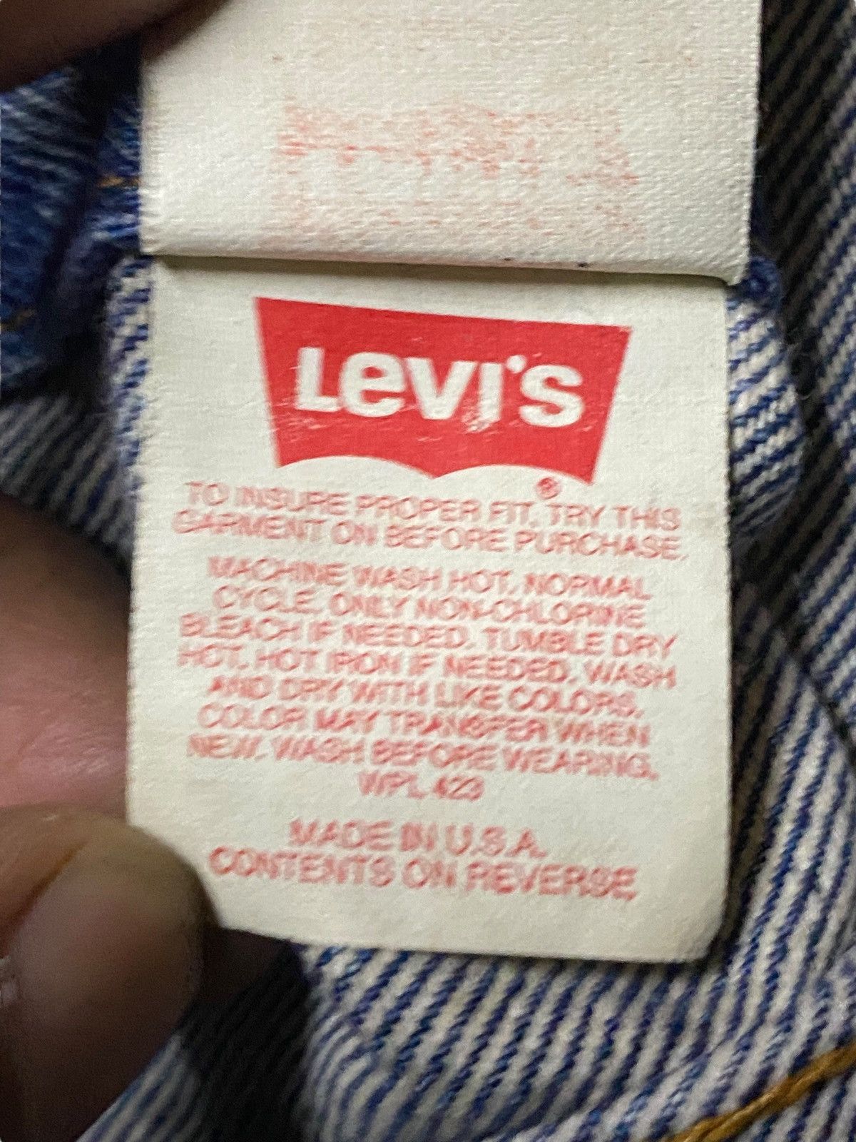Levi's 1980s Levi's denim jacket in blue, with a distressed look Size US S / EU 44-46 / 1 - 11 Thumbnail