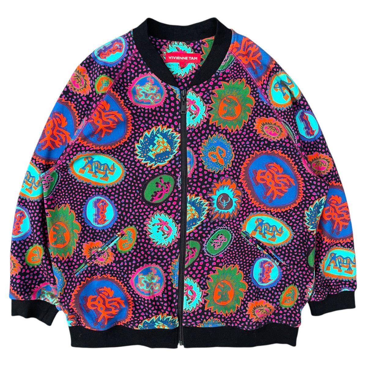 Vivienne Tam Vivienne Tam F/W23 Oracle Zodiac Print Cotton Bomber Jacket Size L / US 10 / IT 46 - 1 Thumbnail