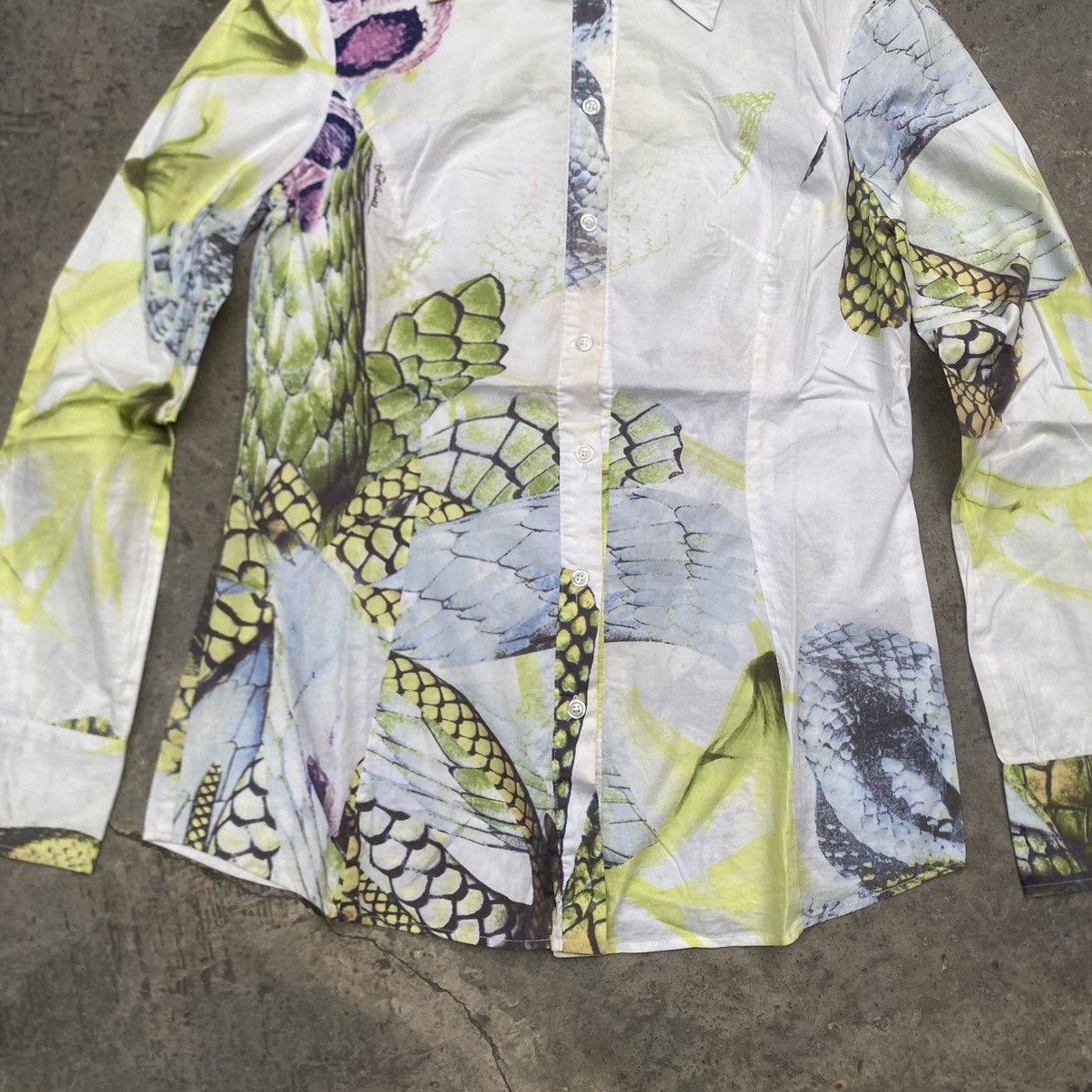 Roberto Cavalli Just Cavali Snake Print Blous Tshirt Size US S / EU 44-46 / 1 - 3 Thumbnail