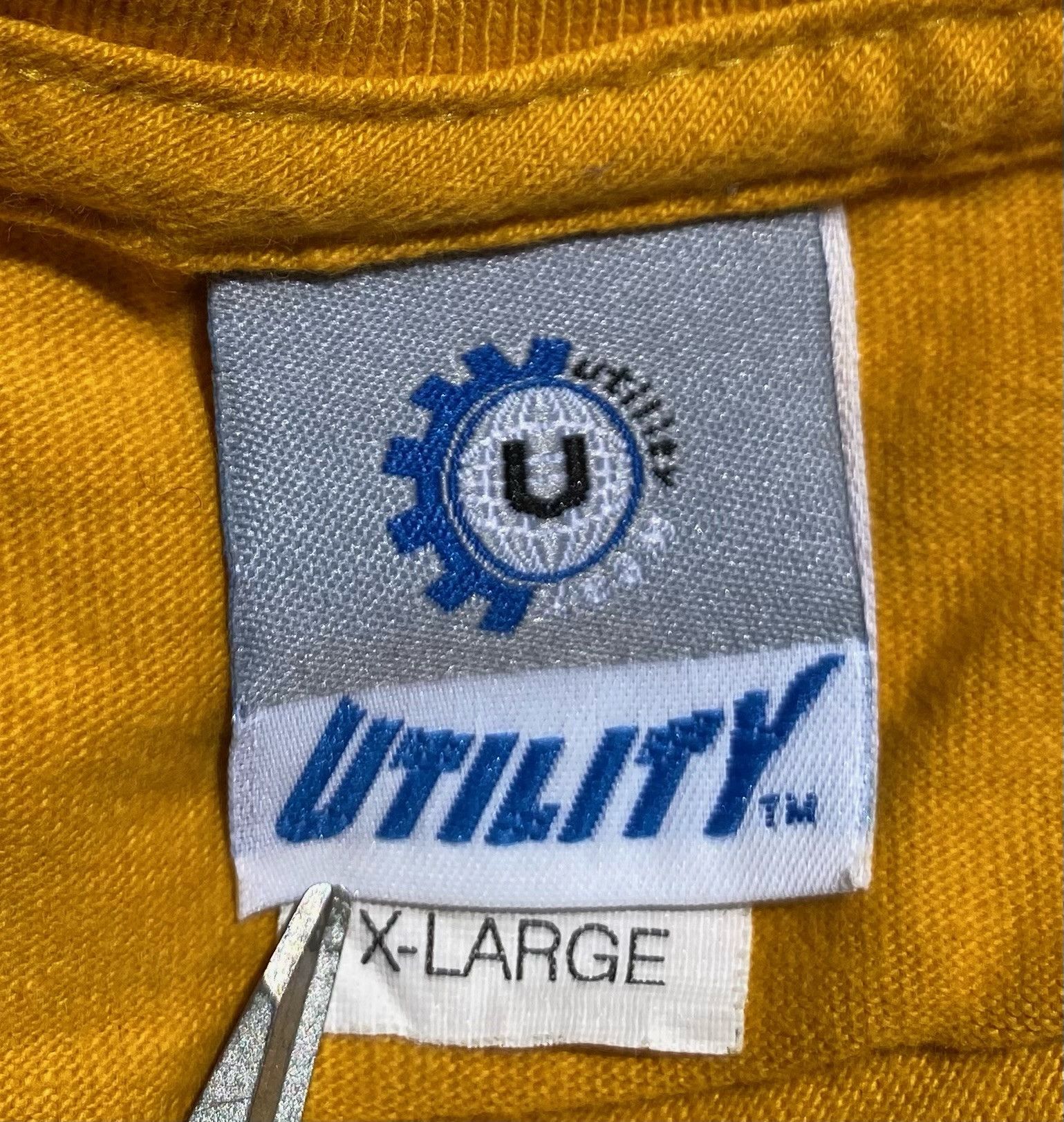 Vintage 90’s Utility Dragon Flames Yellow Long Sleeve T Shirt Medium Size US M / EU 48-50 / 2 - 7 Thumbnail