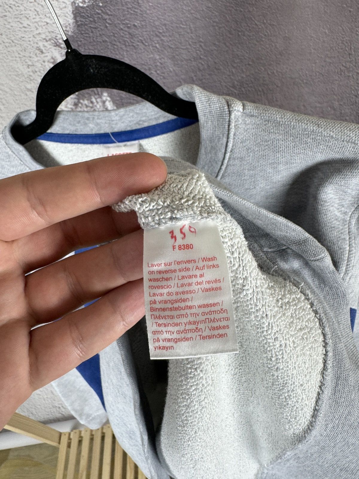 Lacoste Lacoste Live grey big logo sweatshirt Size US M / EU 48-50 / 2 - 10 Thumbnail