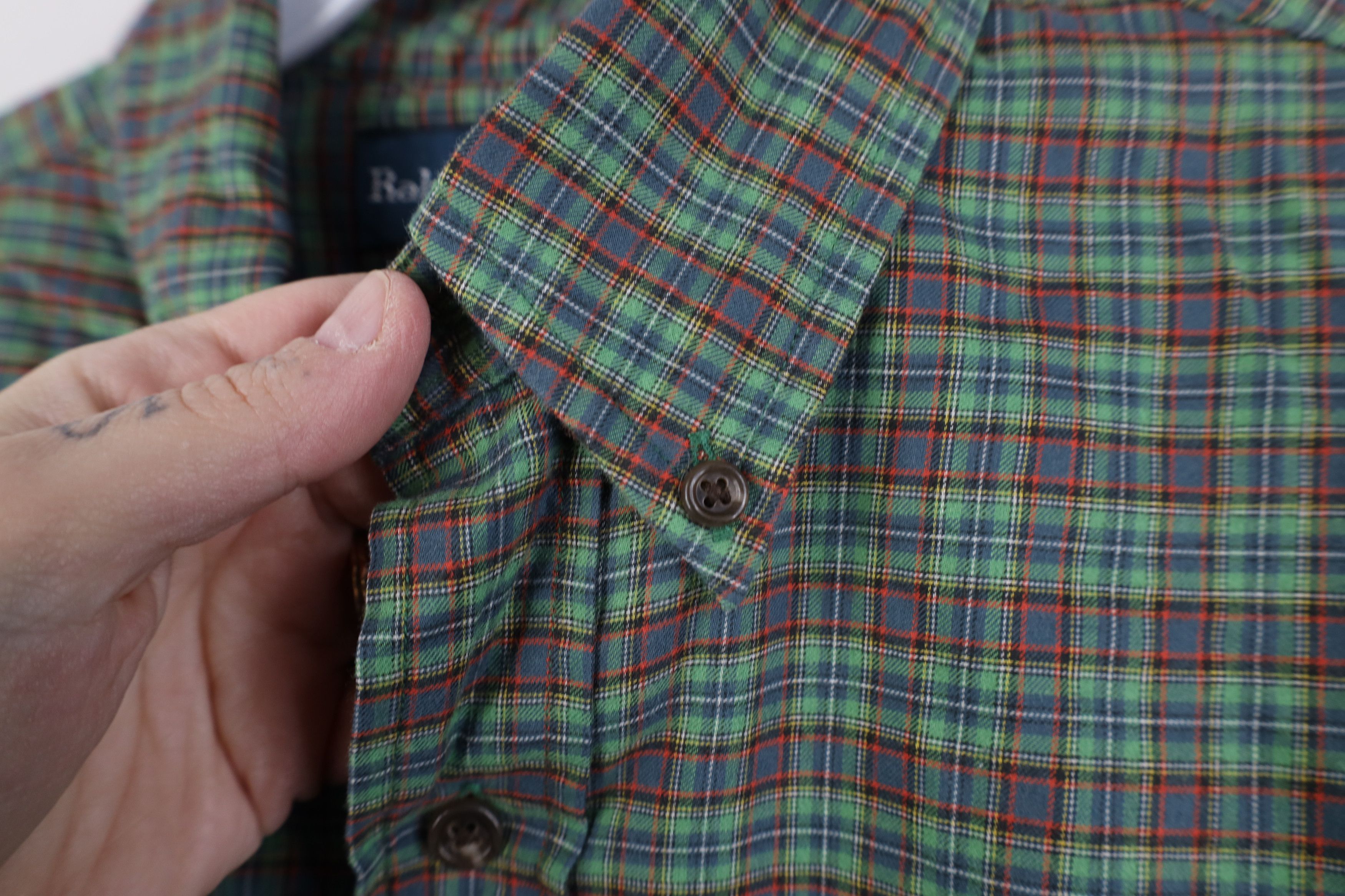 Ralph Lauren Vintage 90s Ralph Lauren Fit Flannel Button Down Shirt Size US M / EU 48-50 / 2 - 7 Thumbnail