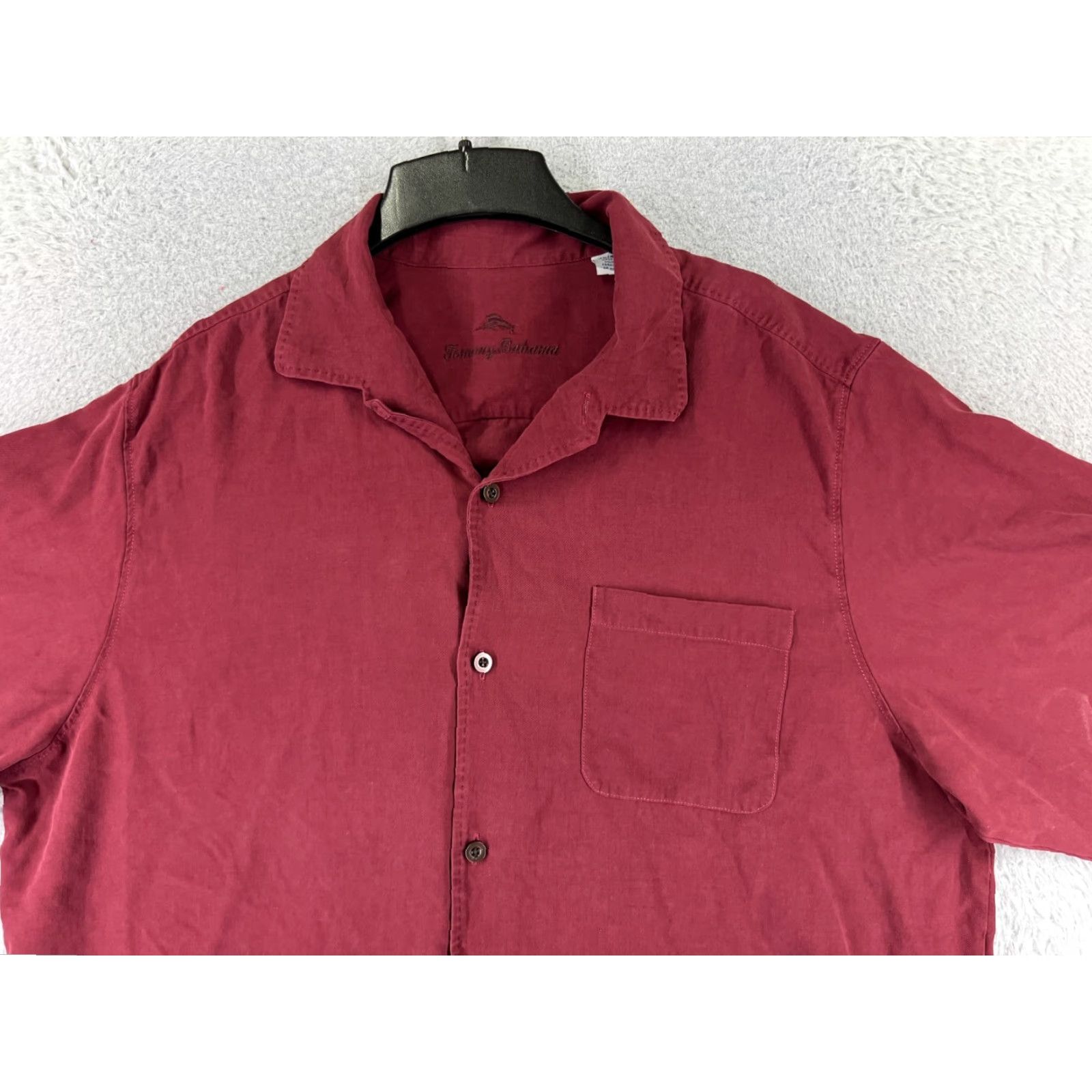 Tommy Bahama Tommy Bahama Shirt Men XL Red Silk Hawaiian Button-Up Vacation Beach Vintage No Size US XL / EU 56 / 4 - 4 Thumbnail
