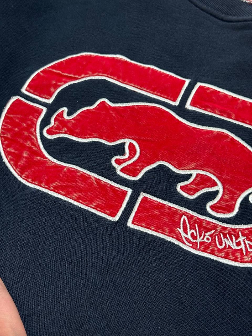 Ecko Unltd. Vintage 90S Ecko Unltd Rhino Logo Crewnerck Sweatshirt Navy Size US M / EU 48-50 / 2 - 4 Thumbnail