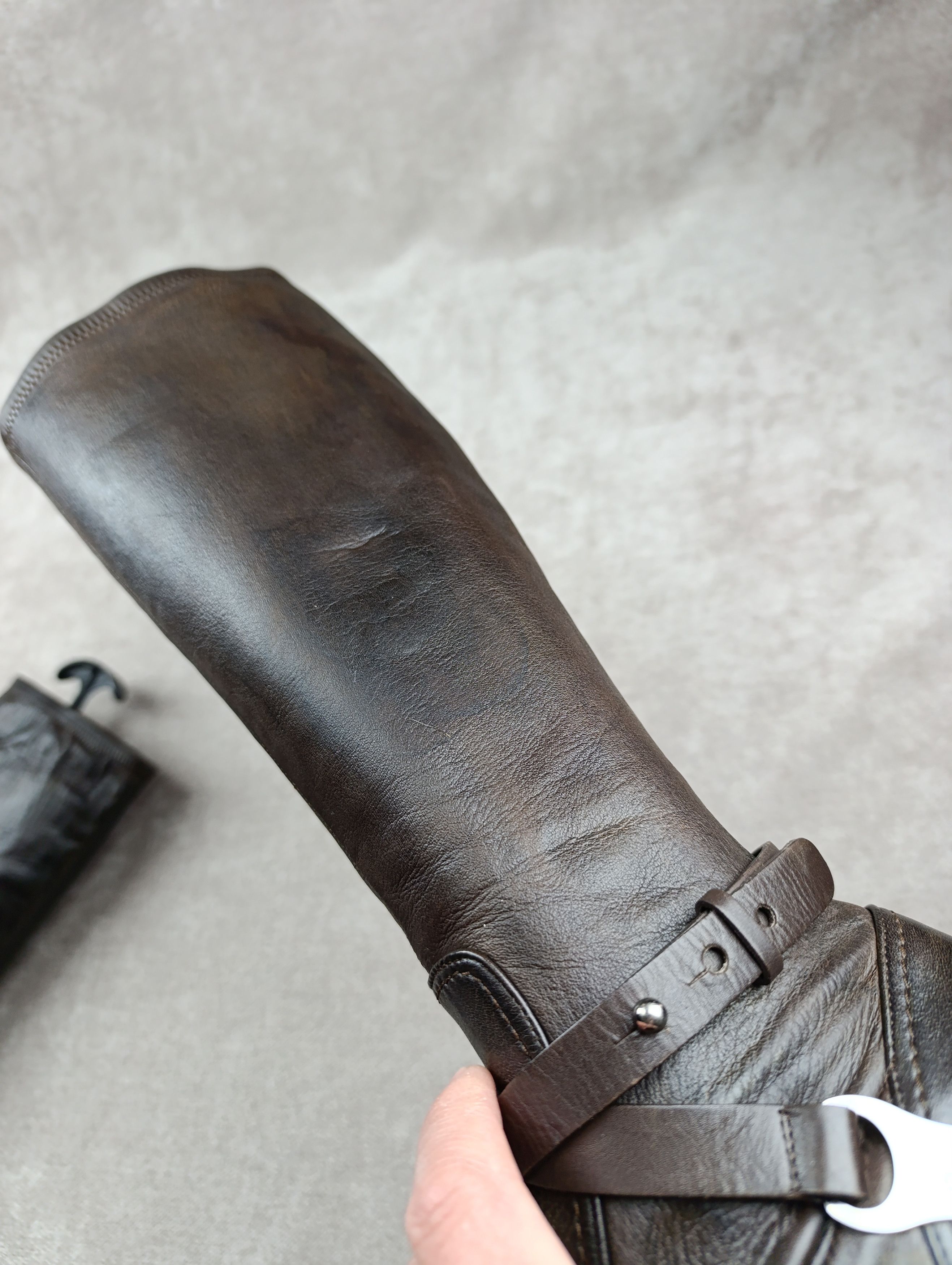 Celine CELINE KNEE-HIGH LEATHER COWBOY BOOTS SIZE 37 Size US 7 / IT 37 - 9 Thumbnail