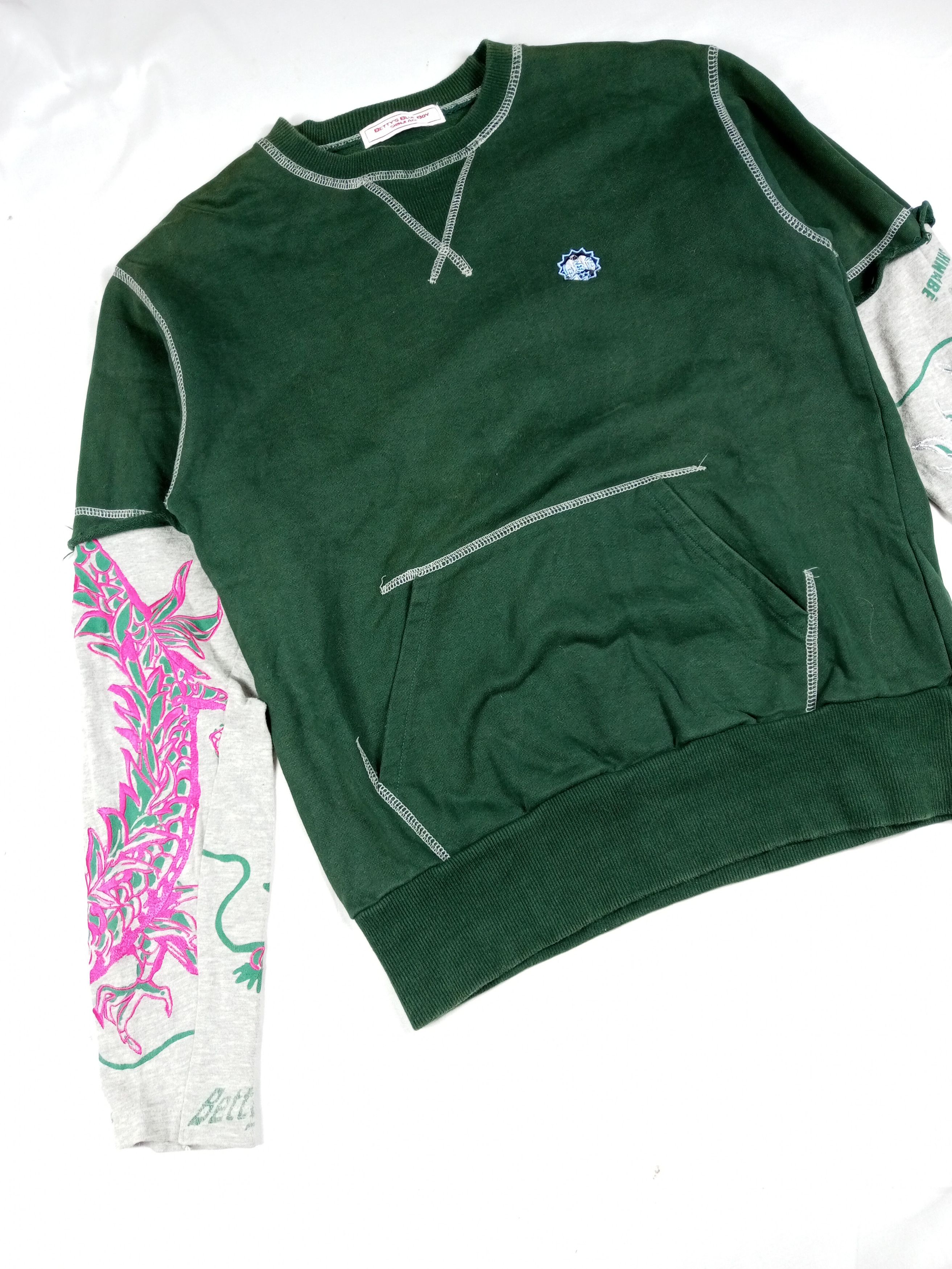 Beauty Beast Betty Blue Shinji Abe LS Dragon Embroidery Sweatshirt Size US M / EU 48-50 / 2 - 3 Thumbnail