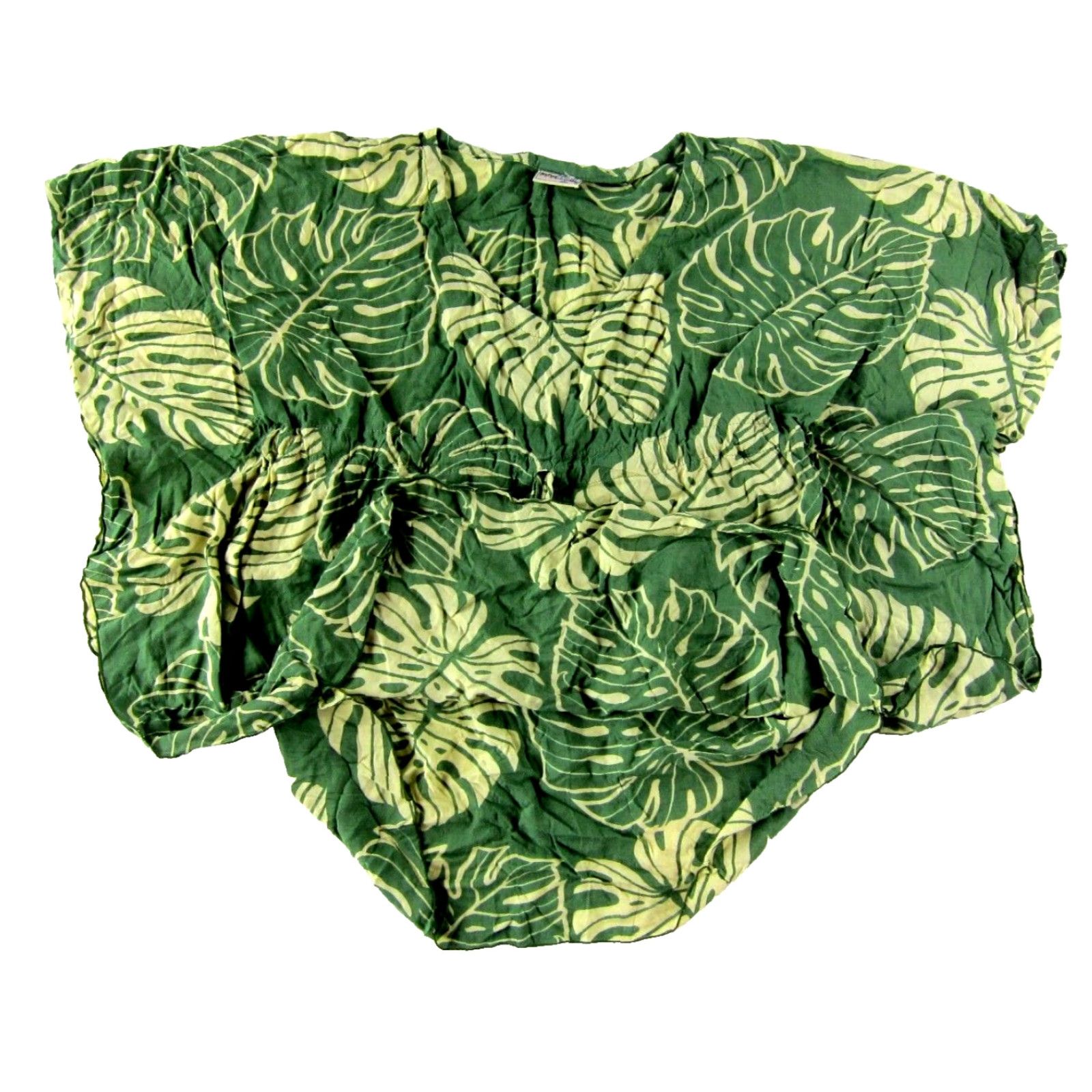 Vintage Napua Collection Blouse Tunic Hawaiian Floral Rayon Green Large Womens Size L / US 10 / IT 46 - 5 Thumbnail