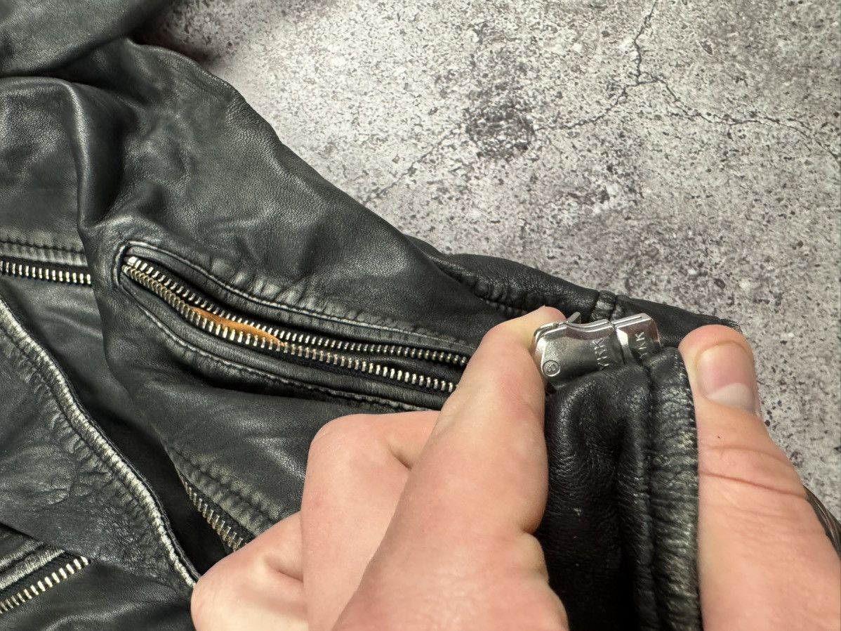 Hysteric Glamour Vintage y2k distressed leather opium avant garde jacket Size M / US 6-8 / IT 42-44 - 10 Thumbnail