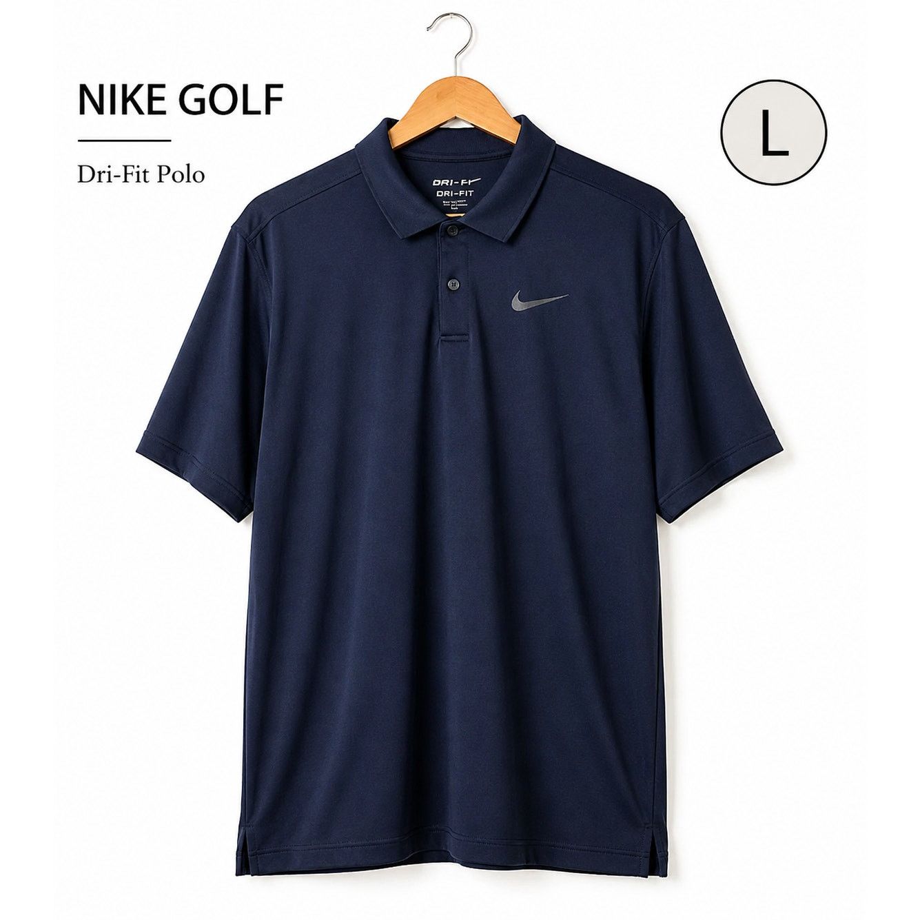 Nike Nike Golf Dri-Fit Polo Shirt Navy Performance Large Size US L / EU 52-54 / 3 - 1 Thumbnail