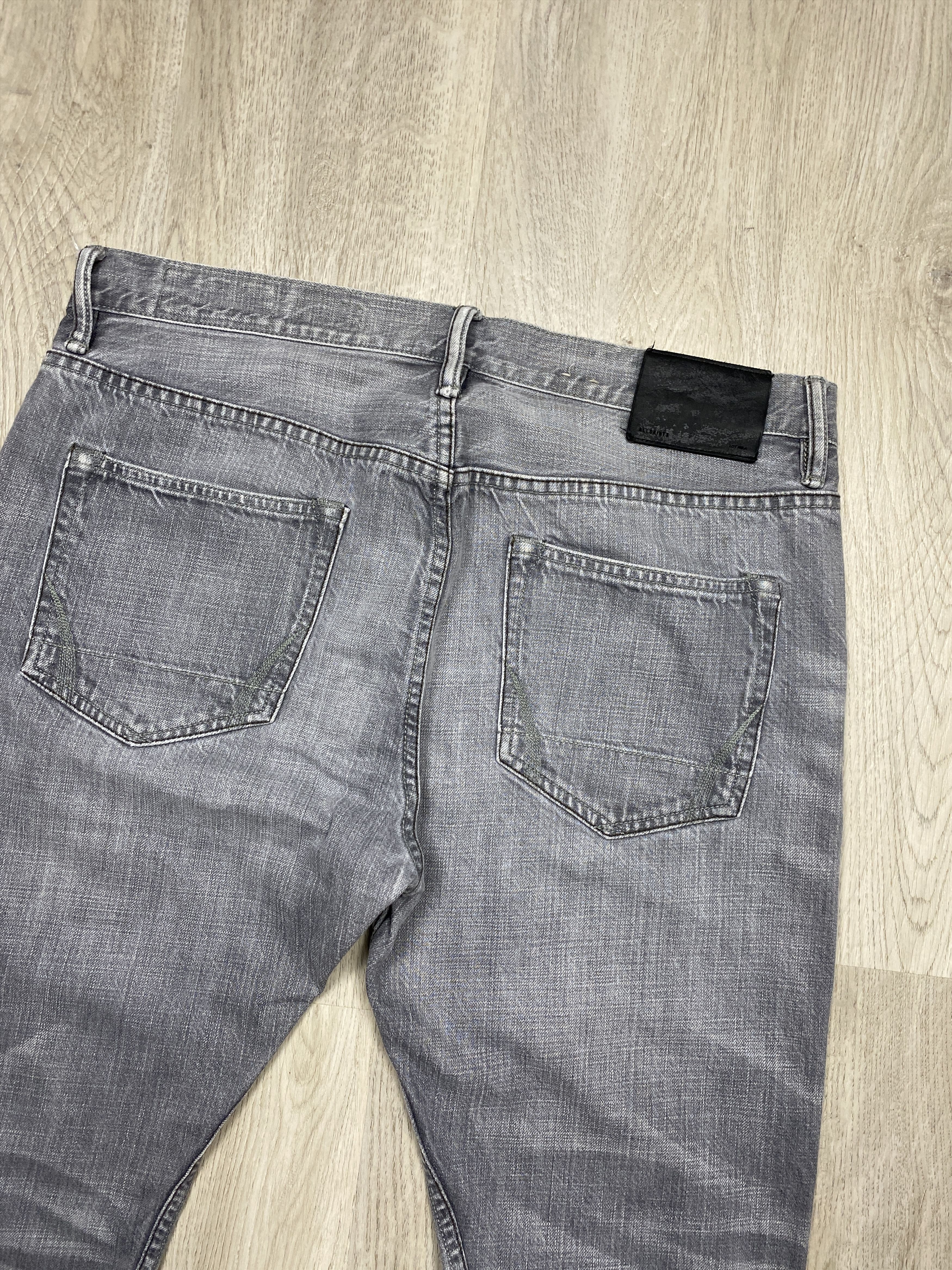 Allsaints Allsaints Grey Denim Pants Senso Cigarette Jeans Size US 33 - 2 Thumbnail