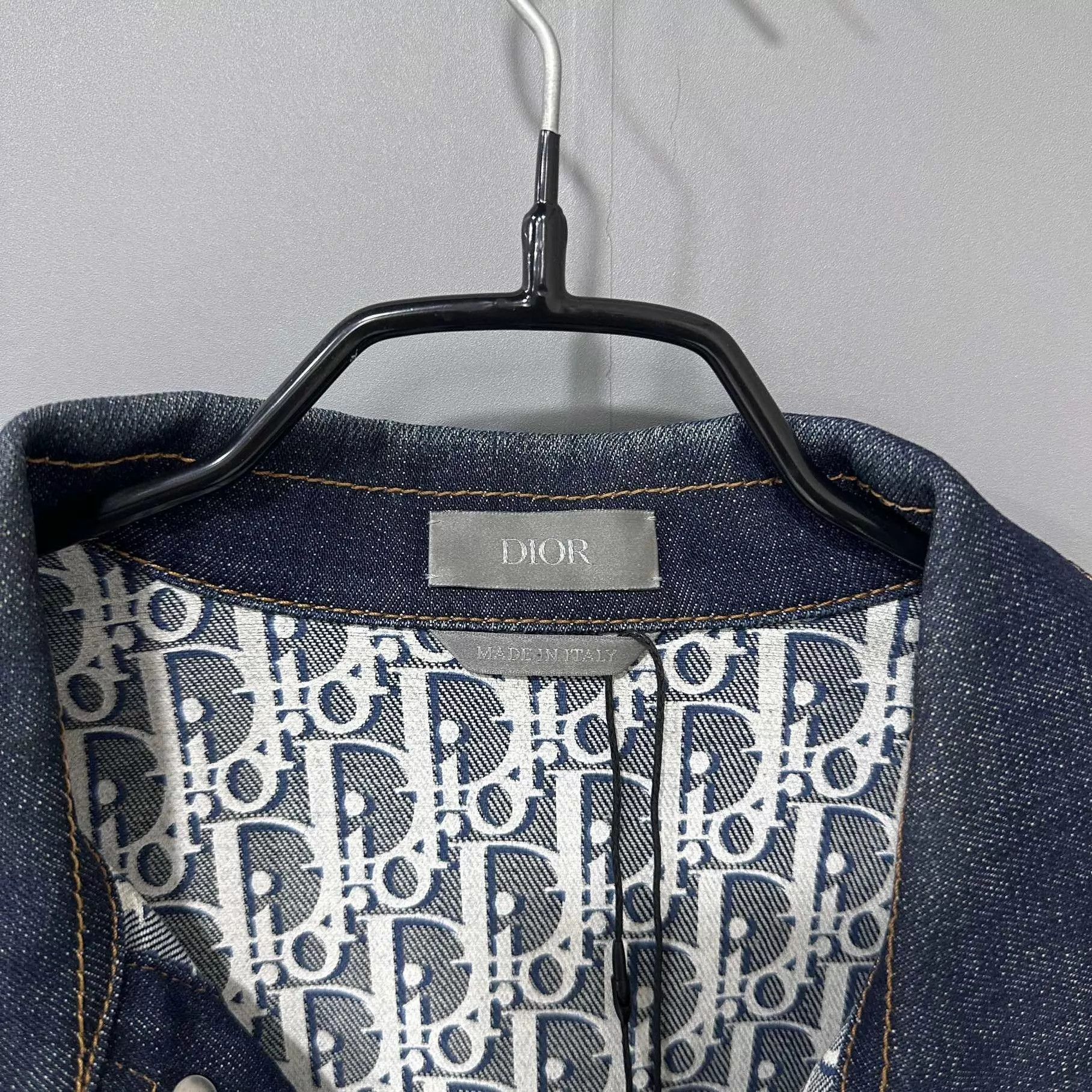 Dior Dior blue all over print denim jacket 95 new 46 Size XL / US 12-14 / IT 48-50 - 7 Thumbnail