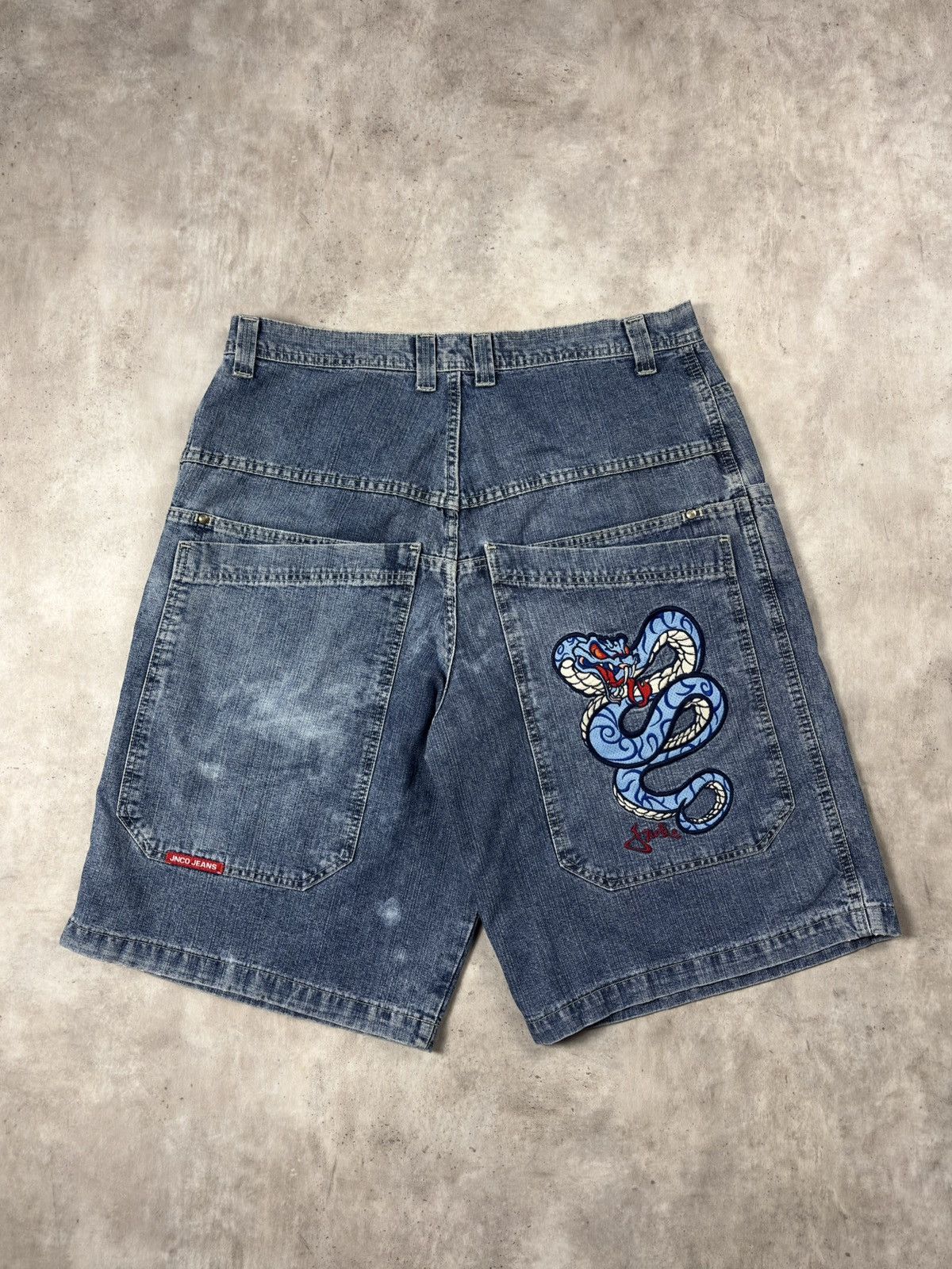 JNCO Vintage JNCO Snake Baggy Jorts — Size 38 (RARE SIZE) Size US 38 / EU 54 - 1 Thumbnail