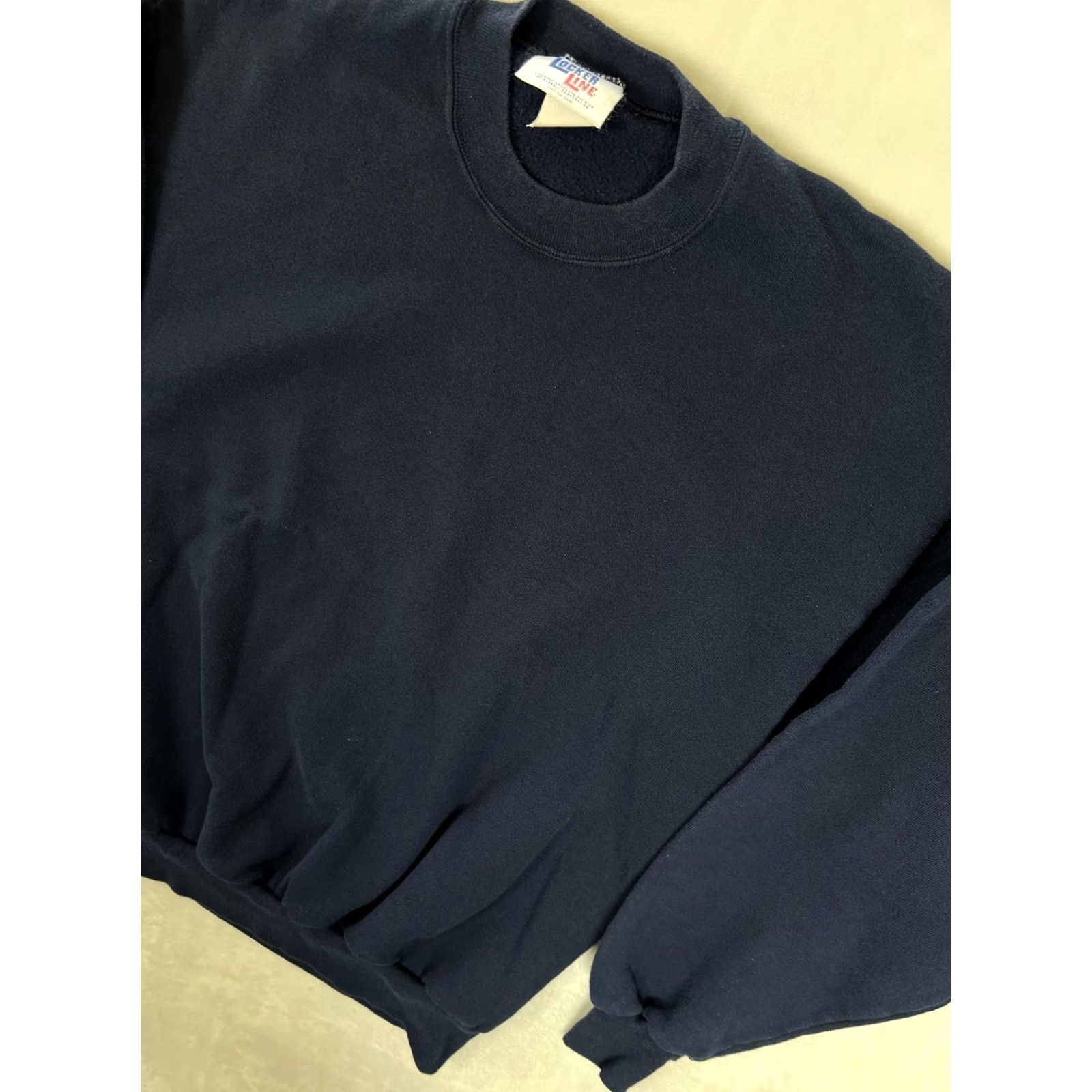 Vintage VINTAGE Locker Line Russell Blue Blank Sweatshirt Mens L Fleece Crewneck 90s Size US L / EU 52-54 / 3 - 4 Thumbnail