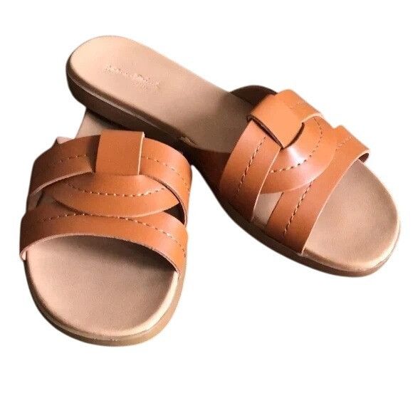 Other Womens Brown Strappy Slip-On Sandals Size 6.5 By Universal T Size US 6.5 / IT 36.5 - 6 Thumbnail
