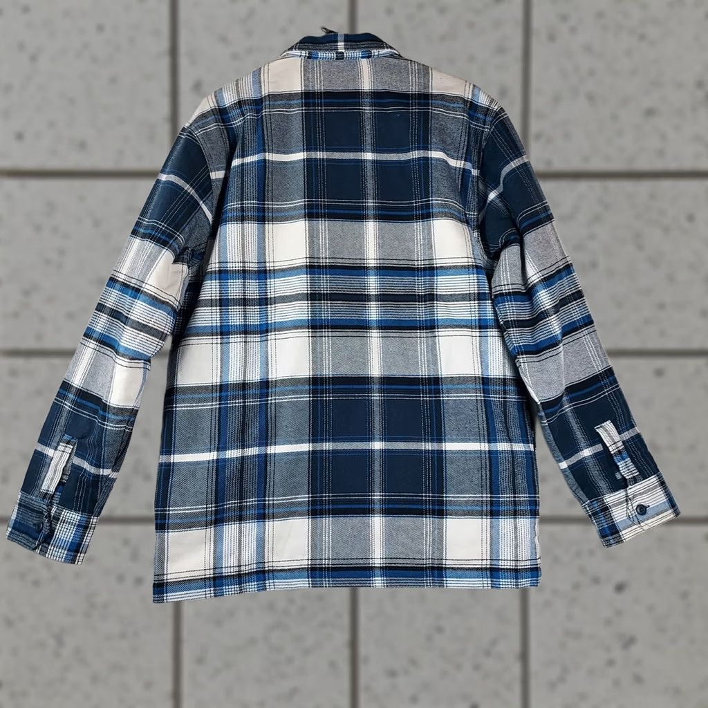 Dickies Dickies Men’s Plaid Flannel Shirt Jacket Bomber Lined Blue Gray M Regular Shacket Workwear Winter Fall Spring Size US M / EU 48-50 / 2 - 1 Thumbnail