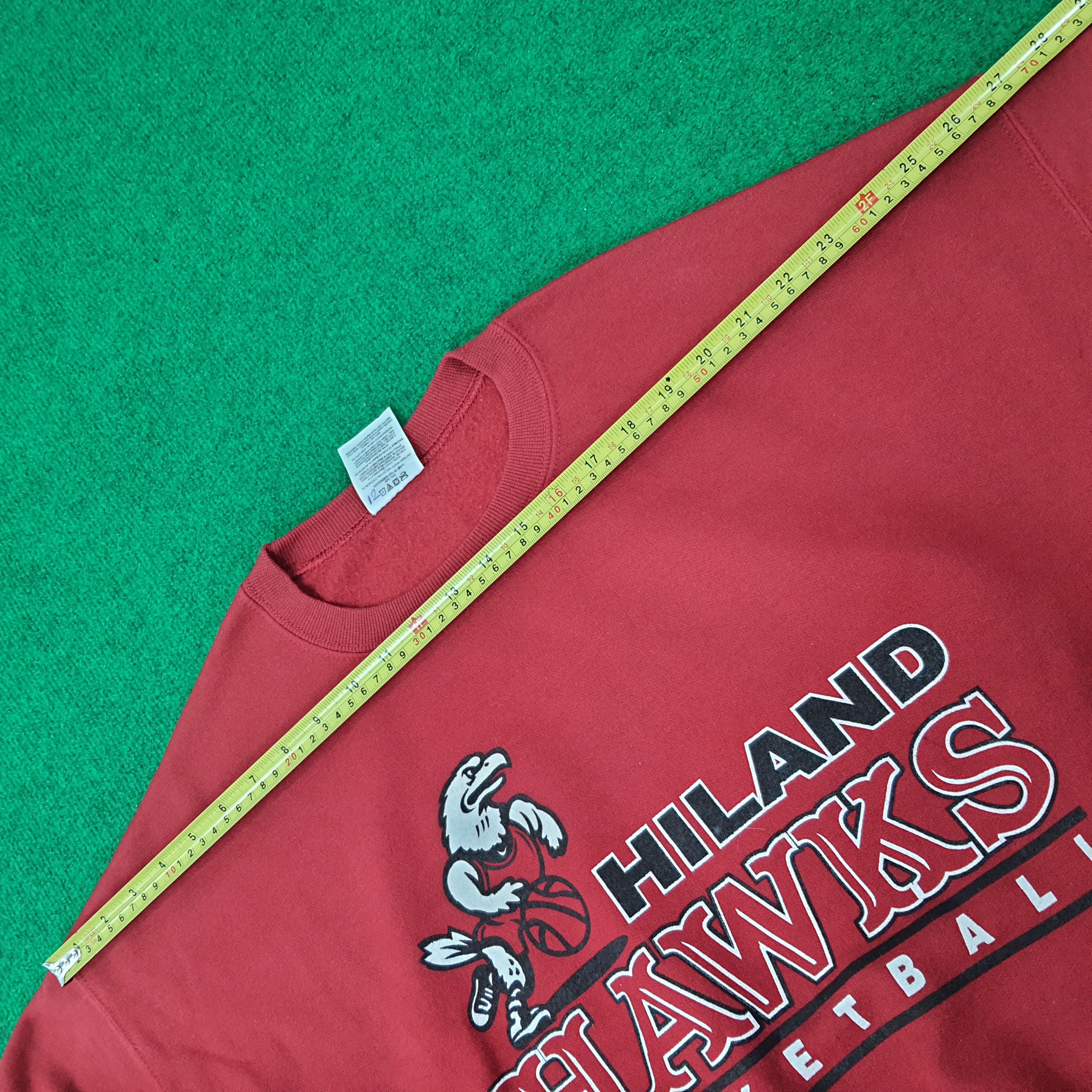 Jerzees Vintage Jerzees Hiland Hawks Basketball Sweatshirt C226N19 Size US XL / EU 56 / 4 - 7 Thumbnail
