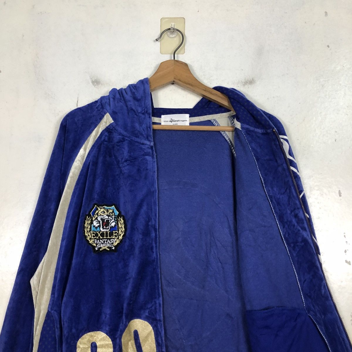 Japanese Brand 📌Zipper Hoodie Sweater 24 Karats Gold Over Print Size US XL / EU 56 / 4 - 15 Thumbnail