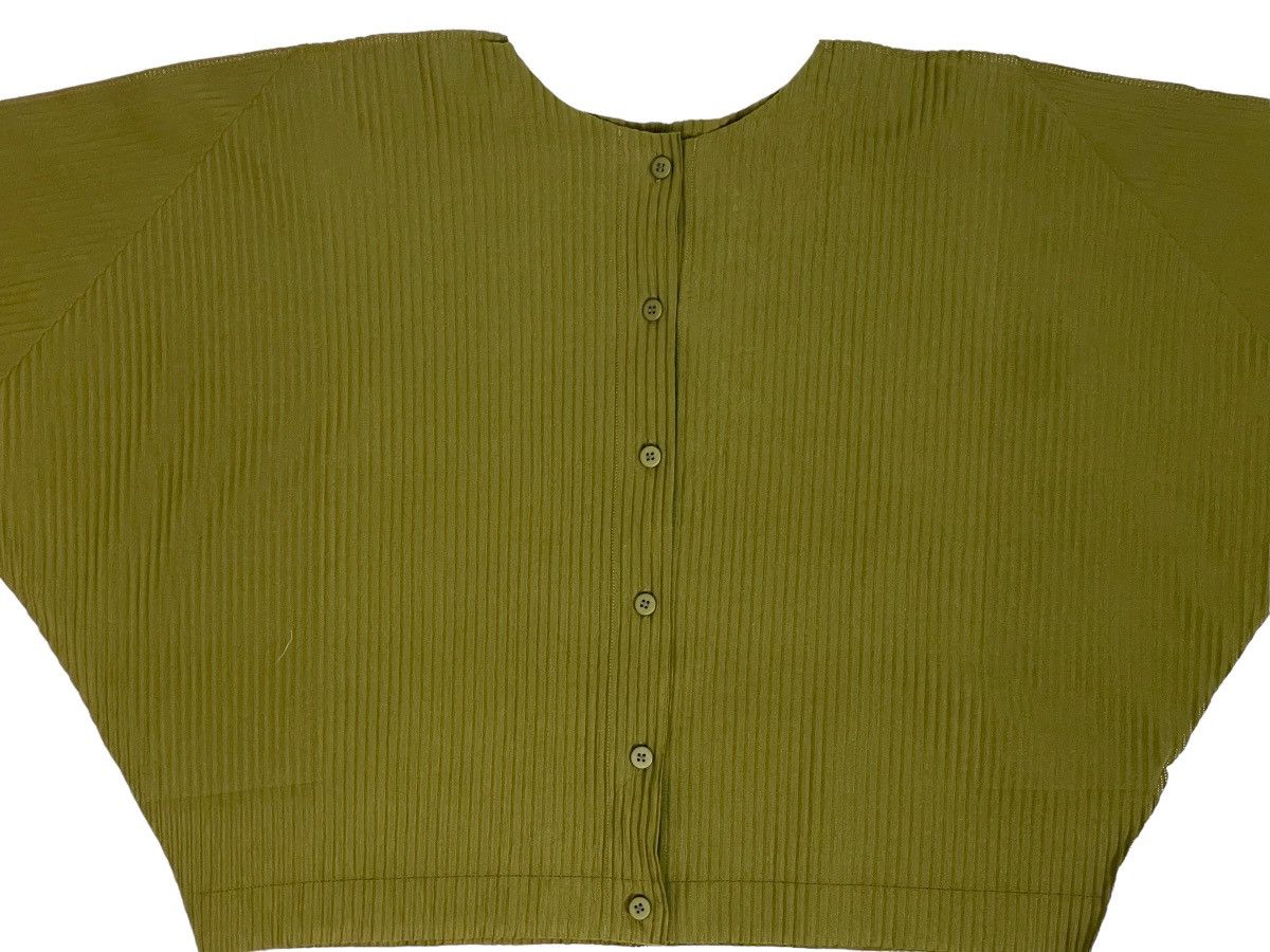 Issey Miyake IS Issey Miyake Me Batwing Pleated Crop Top Size ONE SIZE - 3 Thumbnail