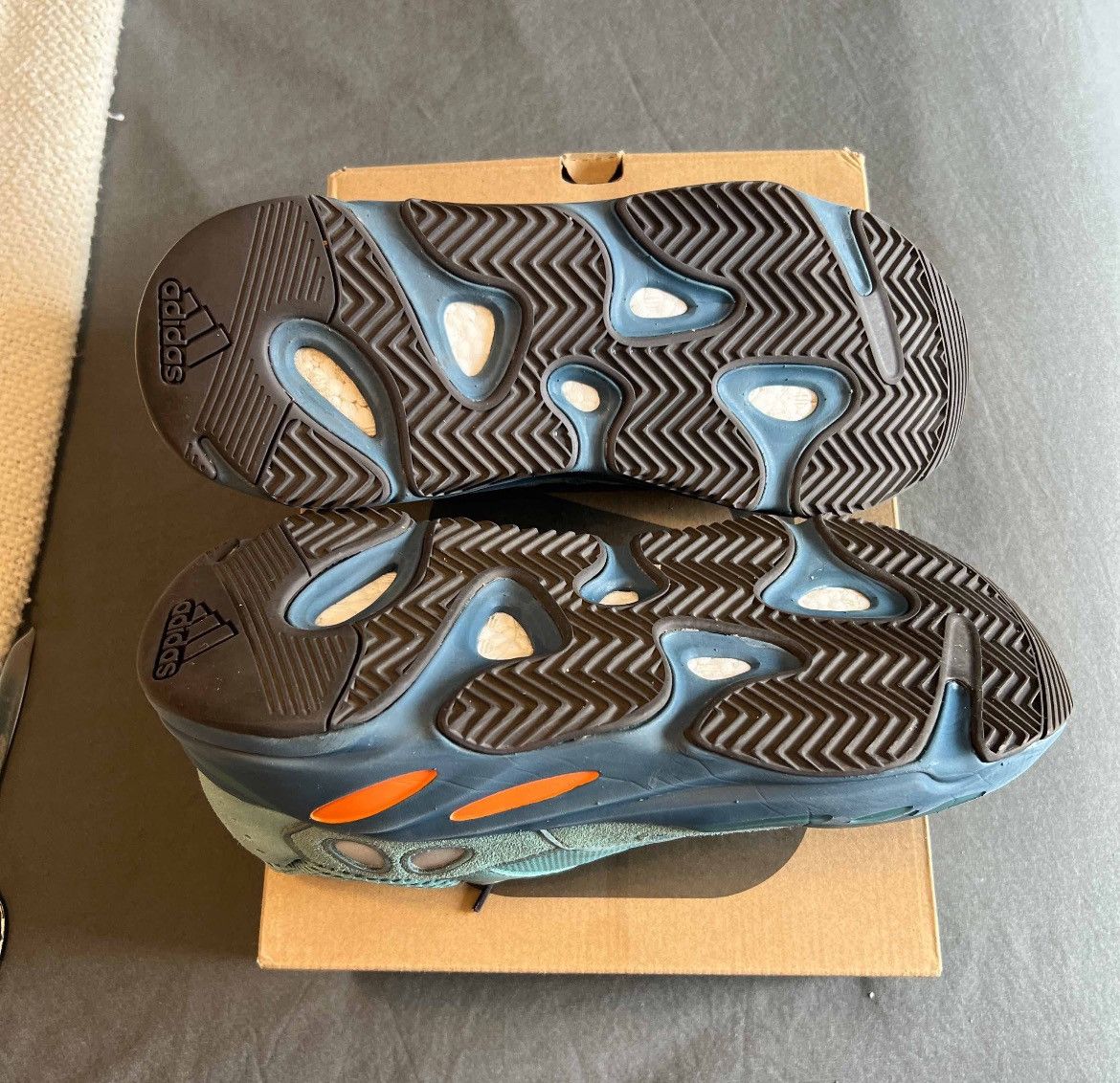 Adidas × Kanye West Adidas Yeezy Boost 700 Faded Azure Size 12 GZ2002 Size US 12 / EU 45 - 5 Thumbnail