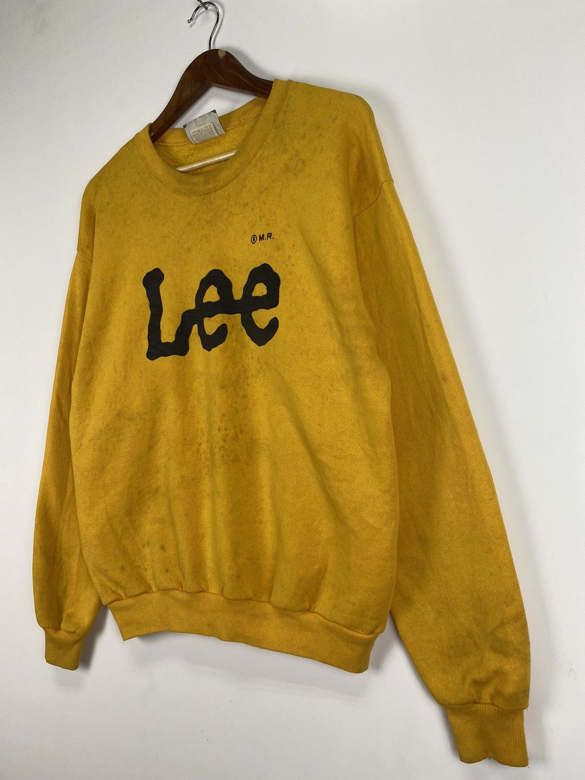 Lee × Vintage Vintage 80’s LEE big logo sweater Size US L / EU 52-54 / 3 - 3 Thumbnail