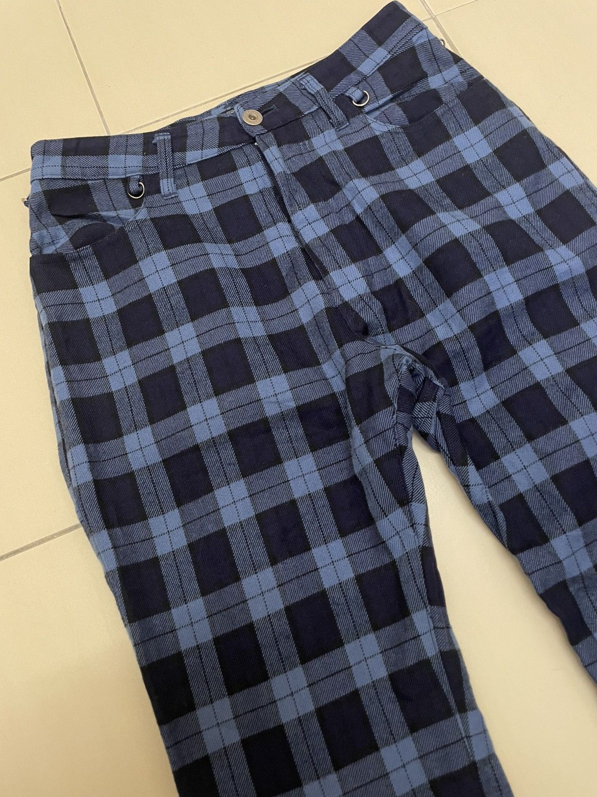 Japanese Brand Super Lovers Check Short Size US 27 - 3 Thumbnail