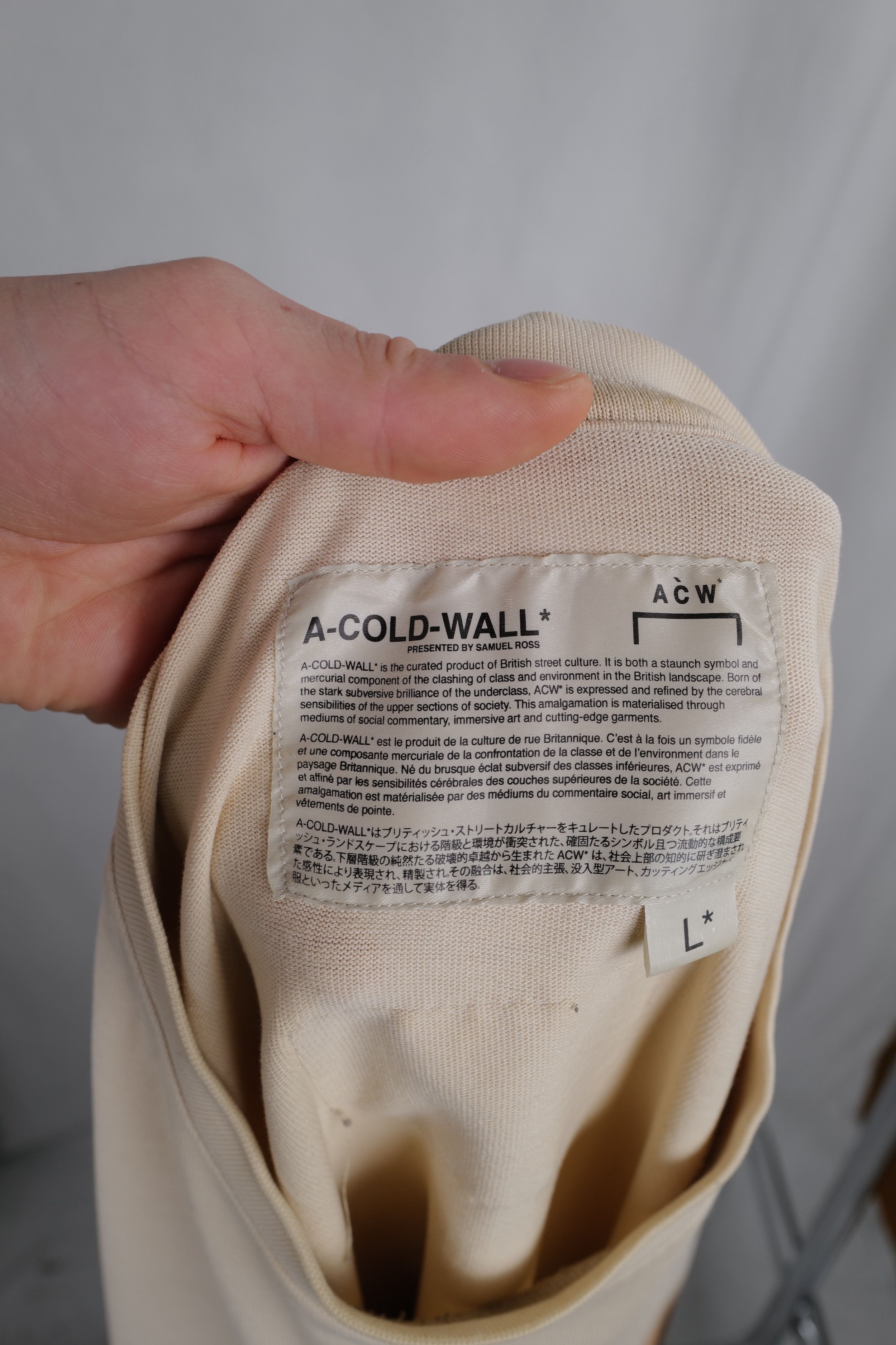 A-COLD-WALL* ACW MODERN T-SHIRT Size US L / EU 52-54 / 3 - 15 Thumbnail