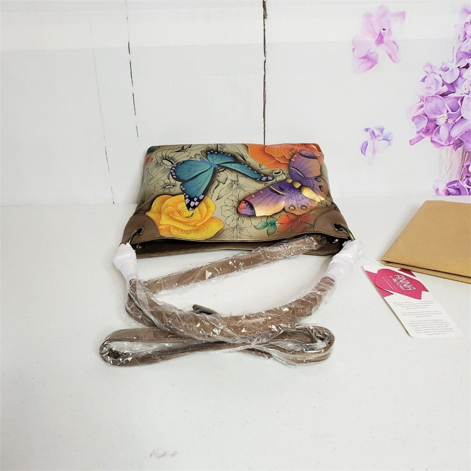 Other Anuschka Anna Butterfly Paradise Leather Crossbody Bag Size ONE SIZE - 5 Thumbnail